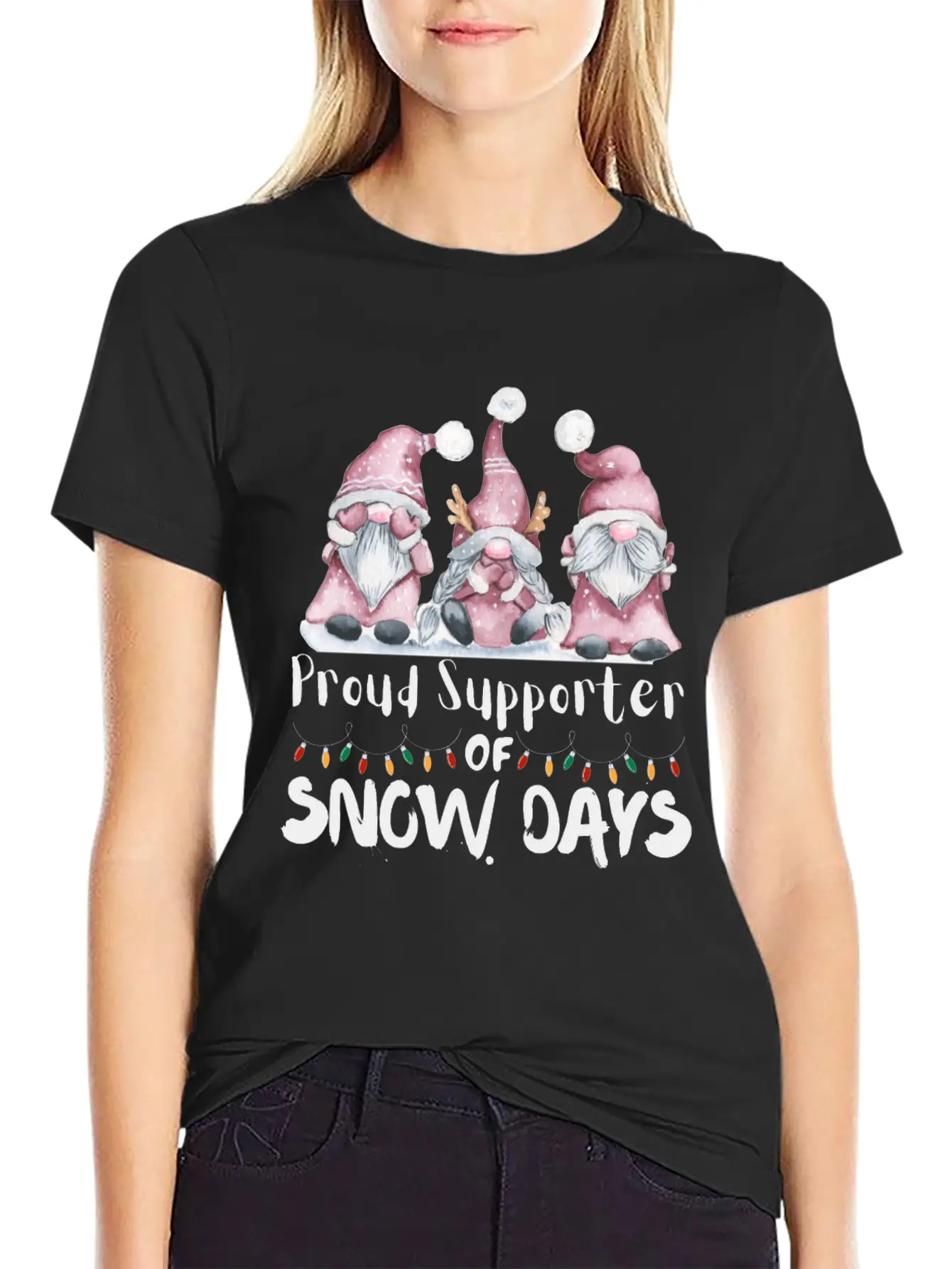 Proud Supporter Of Snow Days Funny Teacher Unisex Casual T-Shirt – Clean Design For Daily Comfort