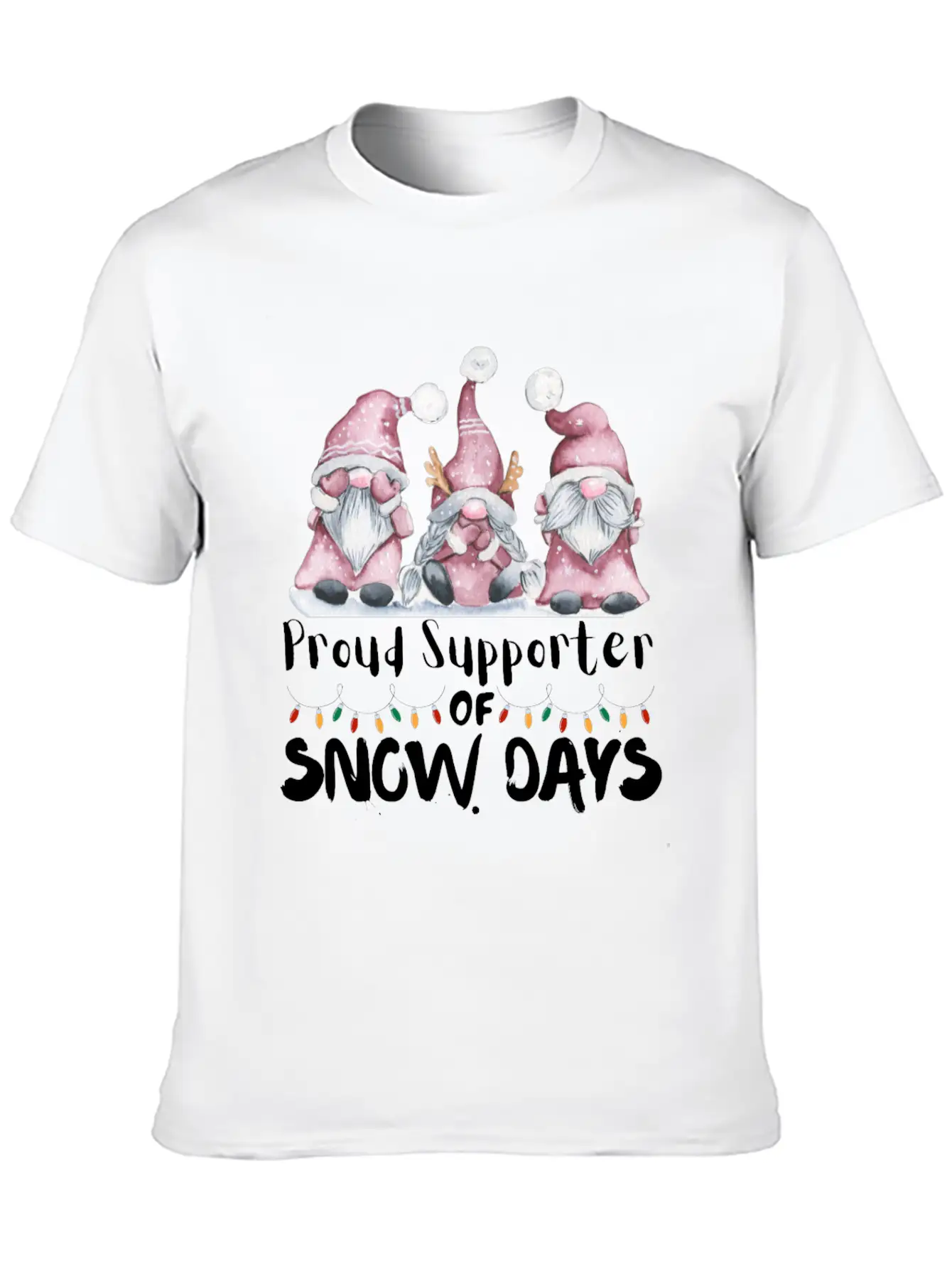 Proud Supporter Of Snow Days Funny Teacher Unisex Casual T-Shirt – Clean Design For Daily Comfort