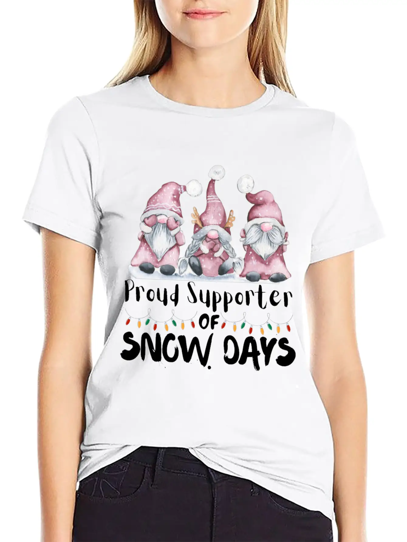 Proud Supporter Of Snow Days Funny Teacher Unisex Casual T-Shirt – Clean Design For Daily Comfort