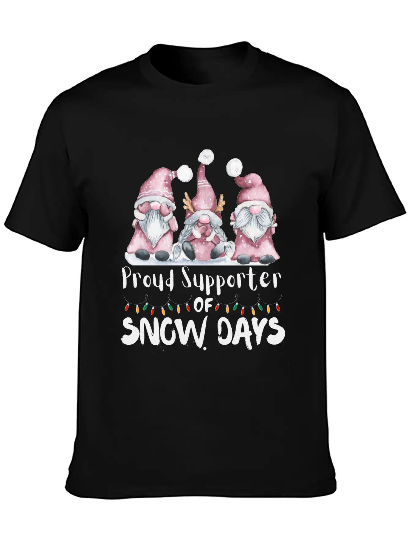 Proud Supporter Of Snow Days Funny Teacher Unisex Casual T-Shirt – Clean Design For Daily Comfort