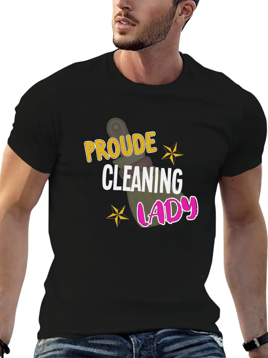 Proude Cleaning Lady Housekeeping Cleaner Classic Fit Graphic Tee For Daily Comfort – Unisex Cotton Shirt