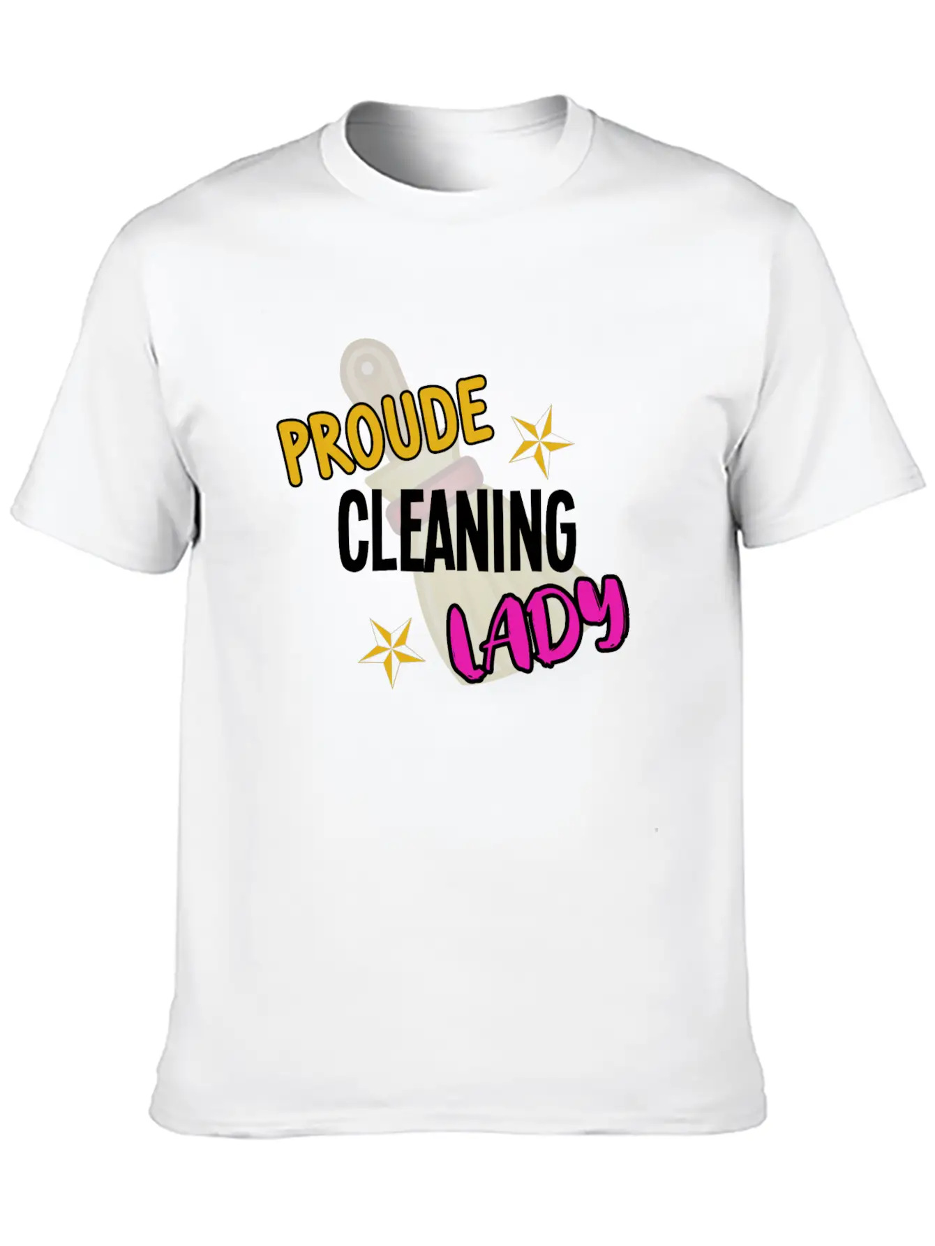 Proude Cleaning Lady Housekeeping Cleaner Classic Fit Graphic Tee For Daily Comfort – Unisex Cotton Shirt