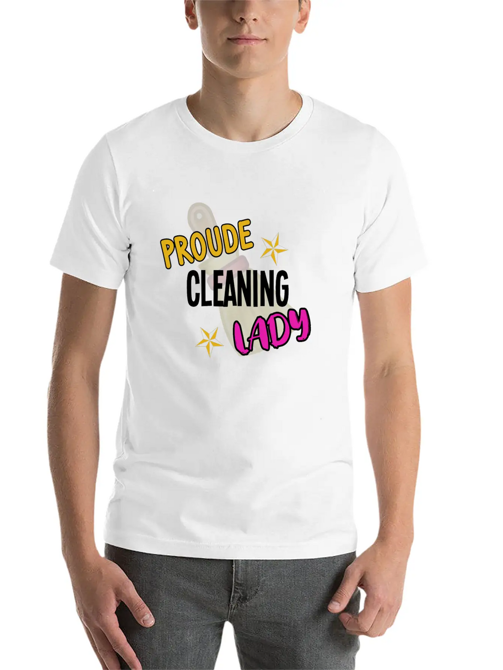 Proude Cleaning Lady Housekeeping Cleaner Classic Fit Graphic Tee For Daily Comfort – Unisex Cotton Shirt