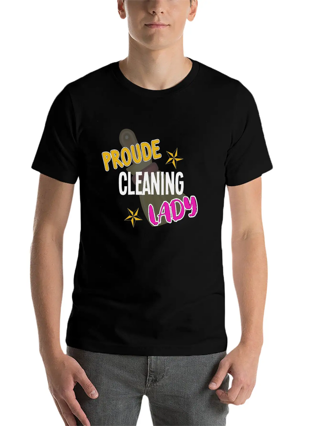 Proude Cleaning Lady Housekeeping Cleaner Classic Fit Graphic Tee For Daily Comfort – Unisex Cotton Shirt