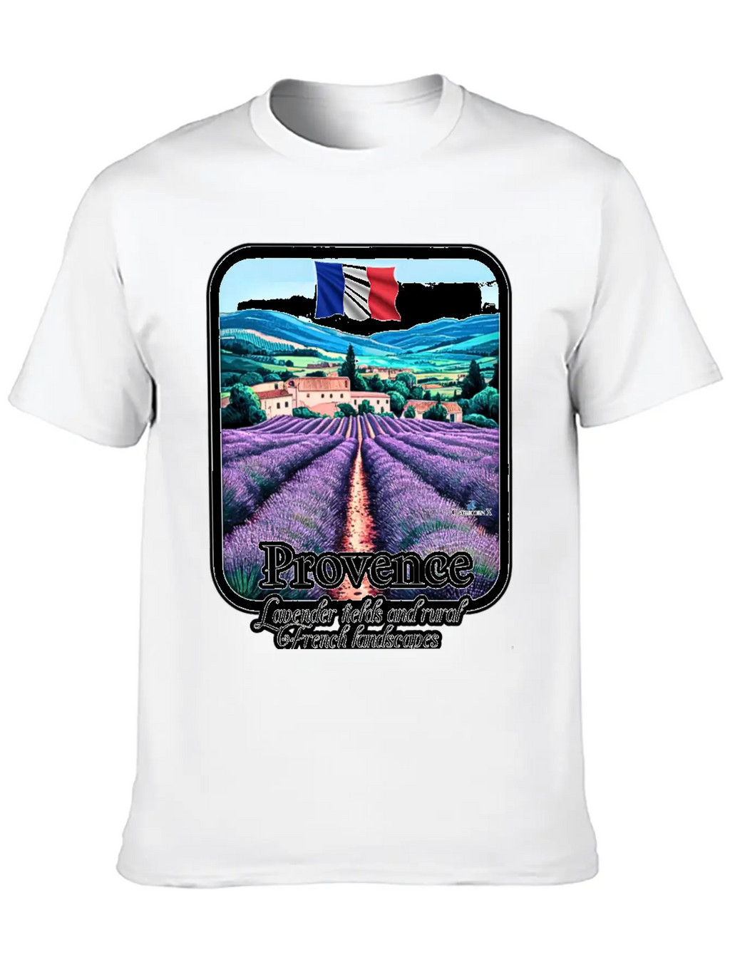 Provence Lavender Fields And French Landscapes V1 Unisex Casual T-Shirt – Clean Design For Daily Comfort