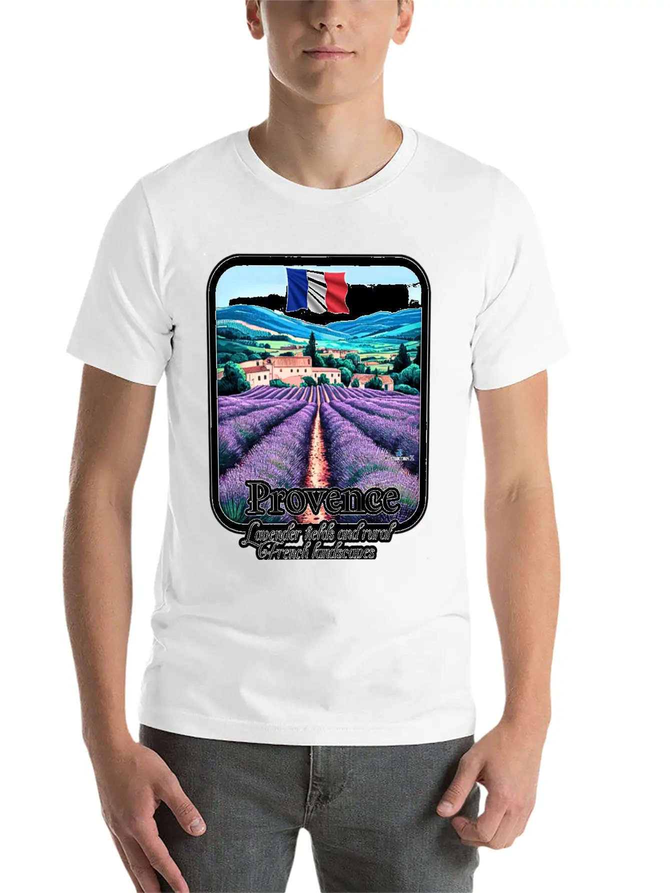 Provence Lavender Fields And French Landscapes V1 Unisex Casual T-Shirt – Clean Design For Daily Comfort