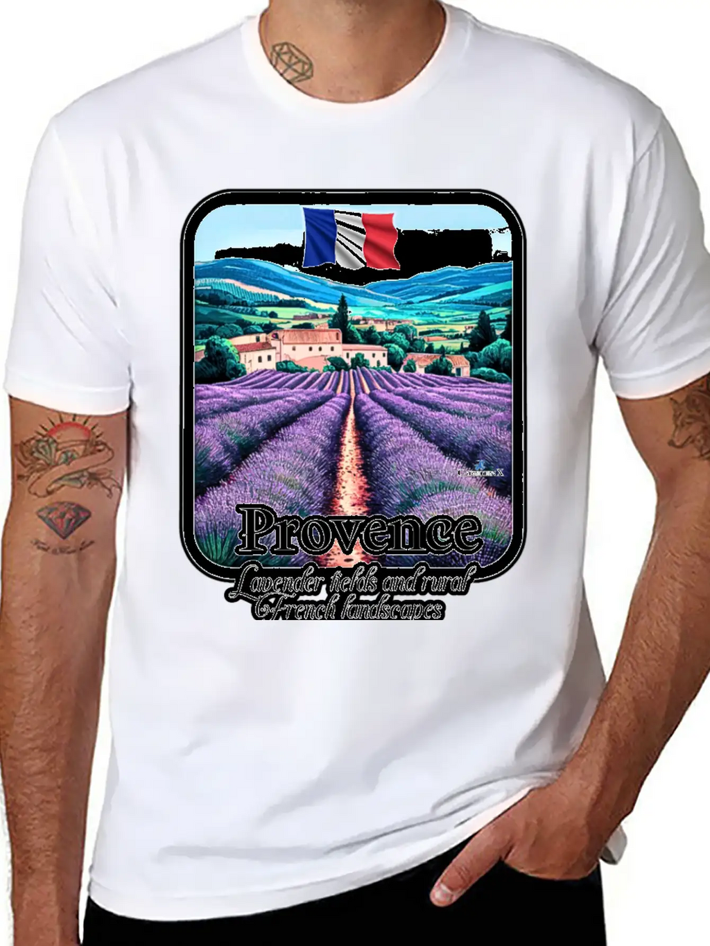 Provence Lavender Fields And French Landscapes V1 Unisex Casual T-Shirt – Clean Design For Daily Comfort