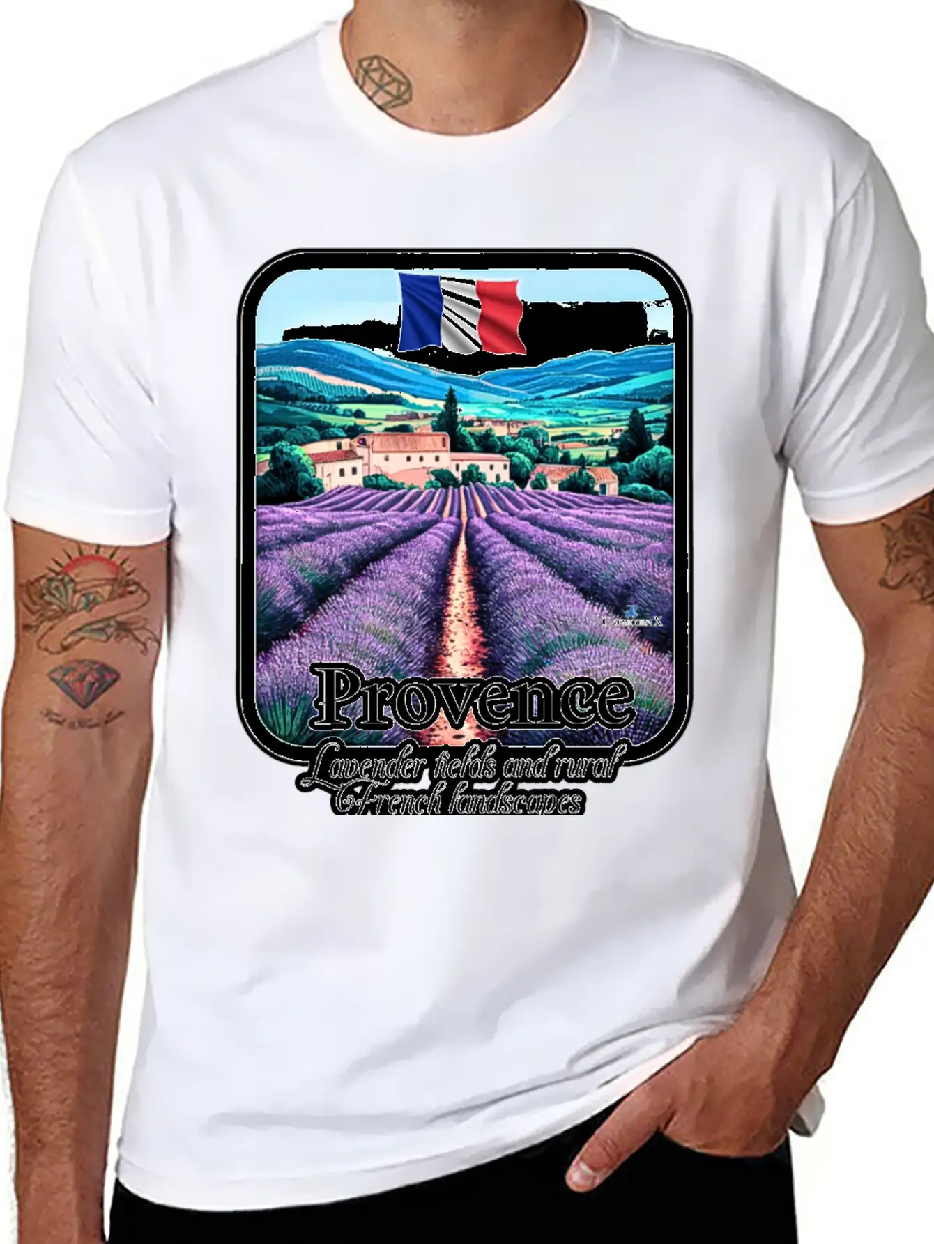 Provence Lavender Fields And French Landscapes V1 Unisex Casual T-Shirt – Clean Design For Daily Comfort