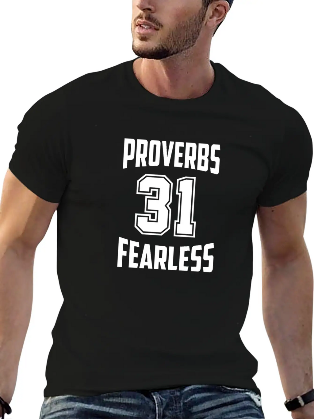Proverbs 31 Fearless , Christian Woman Of Faith Stylish Everyday T-Shirt – Unisex Basic Cotton Tee