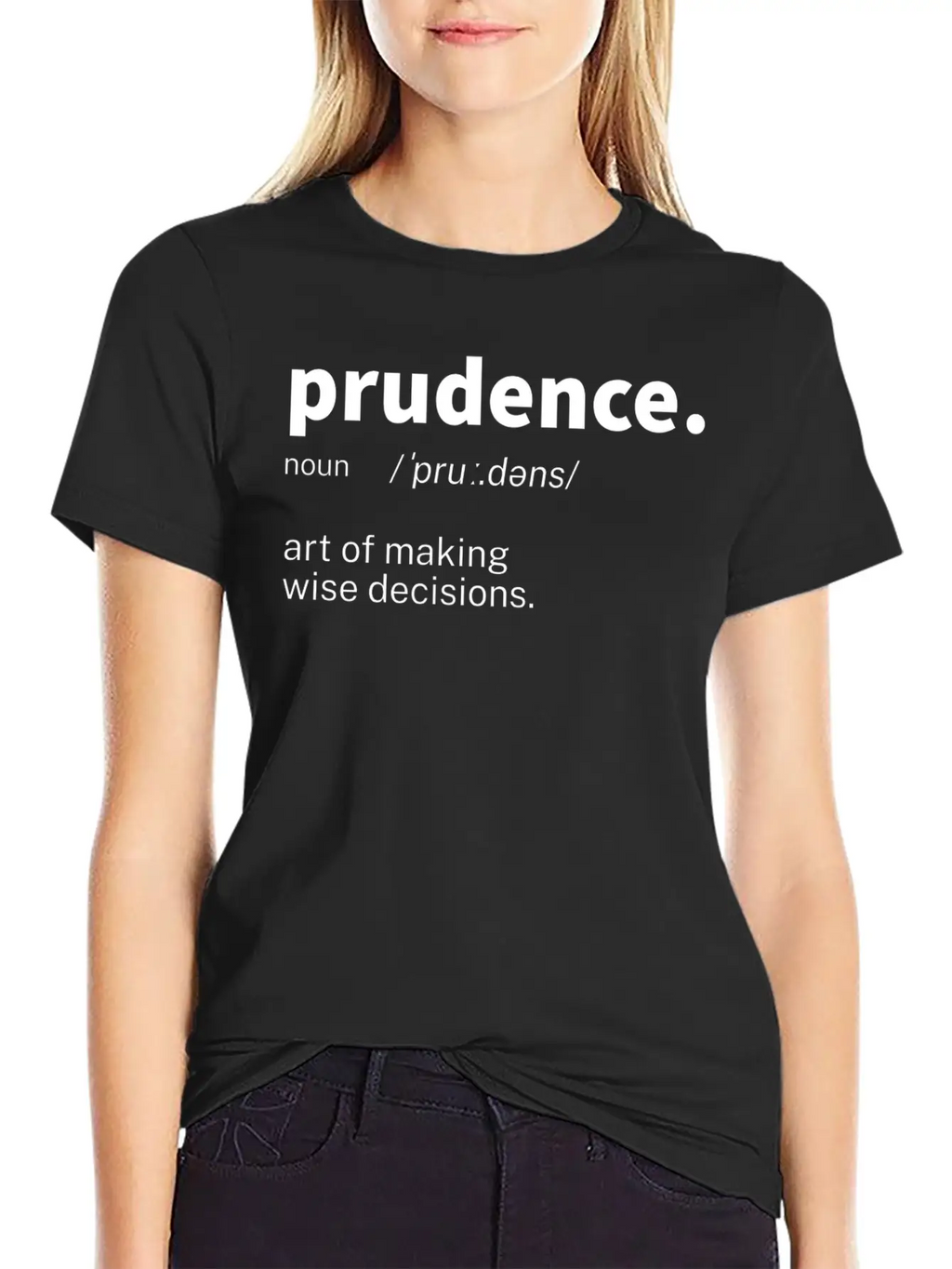 Prudence Word Definition Unisex Casual T-Shirt – Clean Design For Daily Comfort
