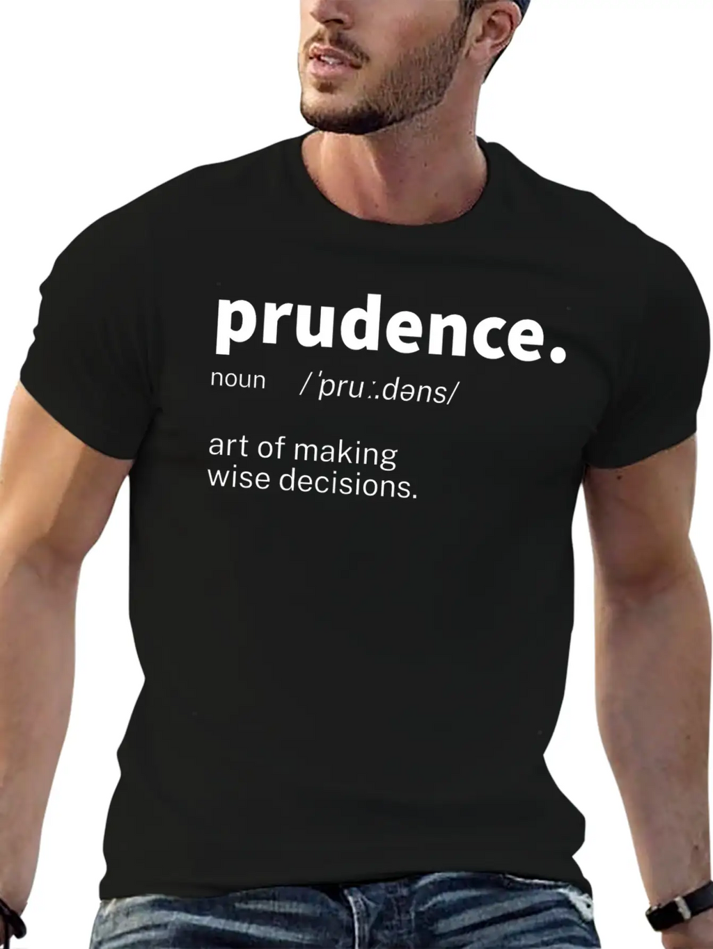 Prudence Word Definition Unisex Casual T-Shirt – Clean Design For Daily Comfort