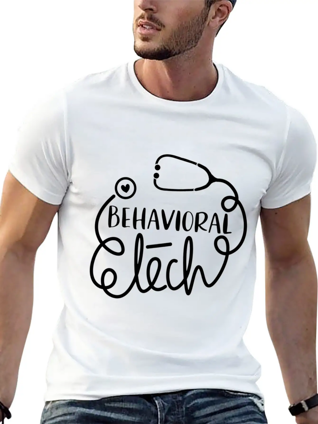 Psychiatric Technician Mental Health Tech Behavior Classic Fit Graphic Tee For Daily Comfort – Unisex Cotton Shirt
