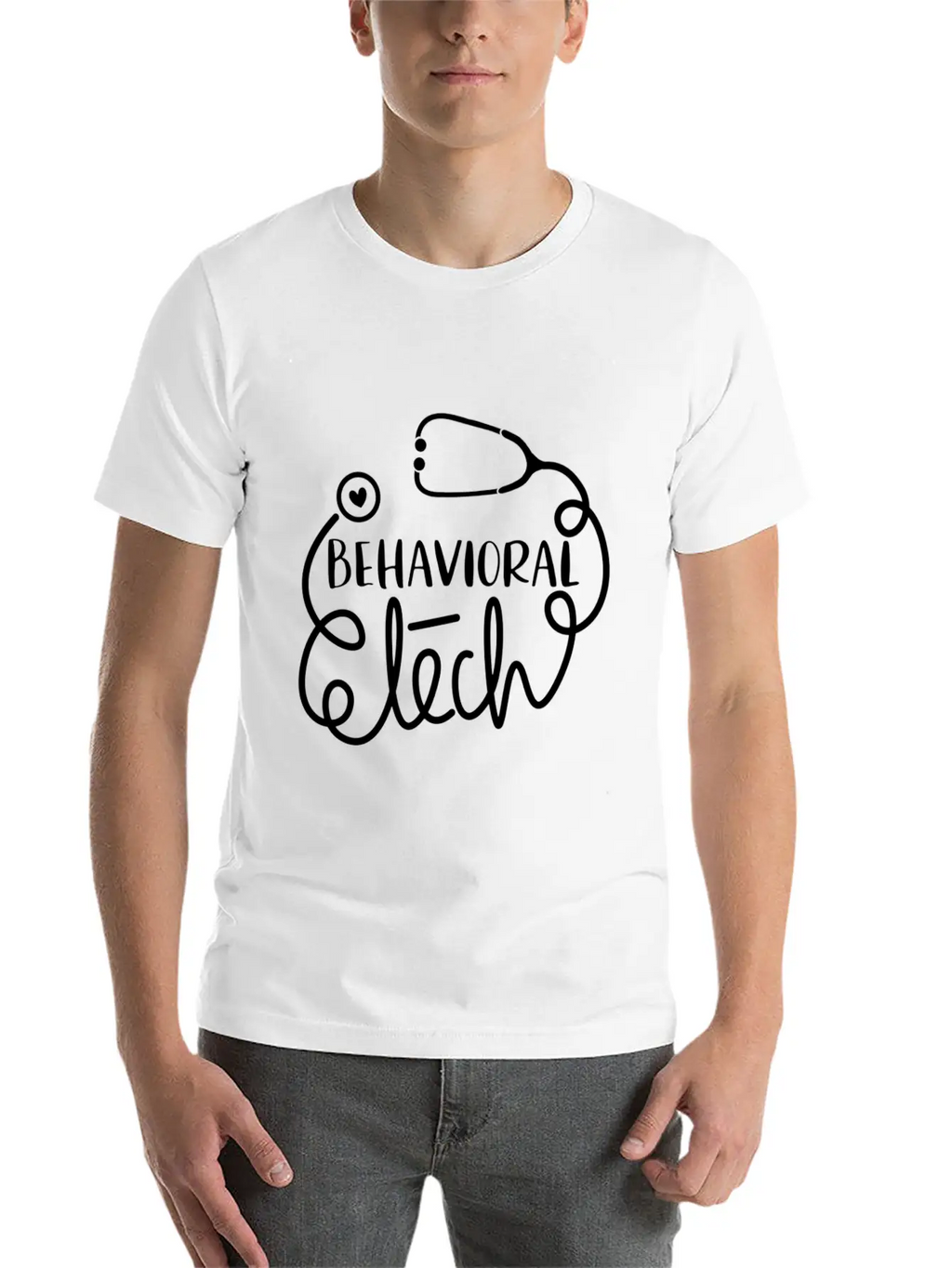 Psychiatric Technician Mental Health Tech Behavior Classic Fit Graphic Tee For Daily Comfort – Unisex Cotton Shirt