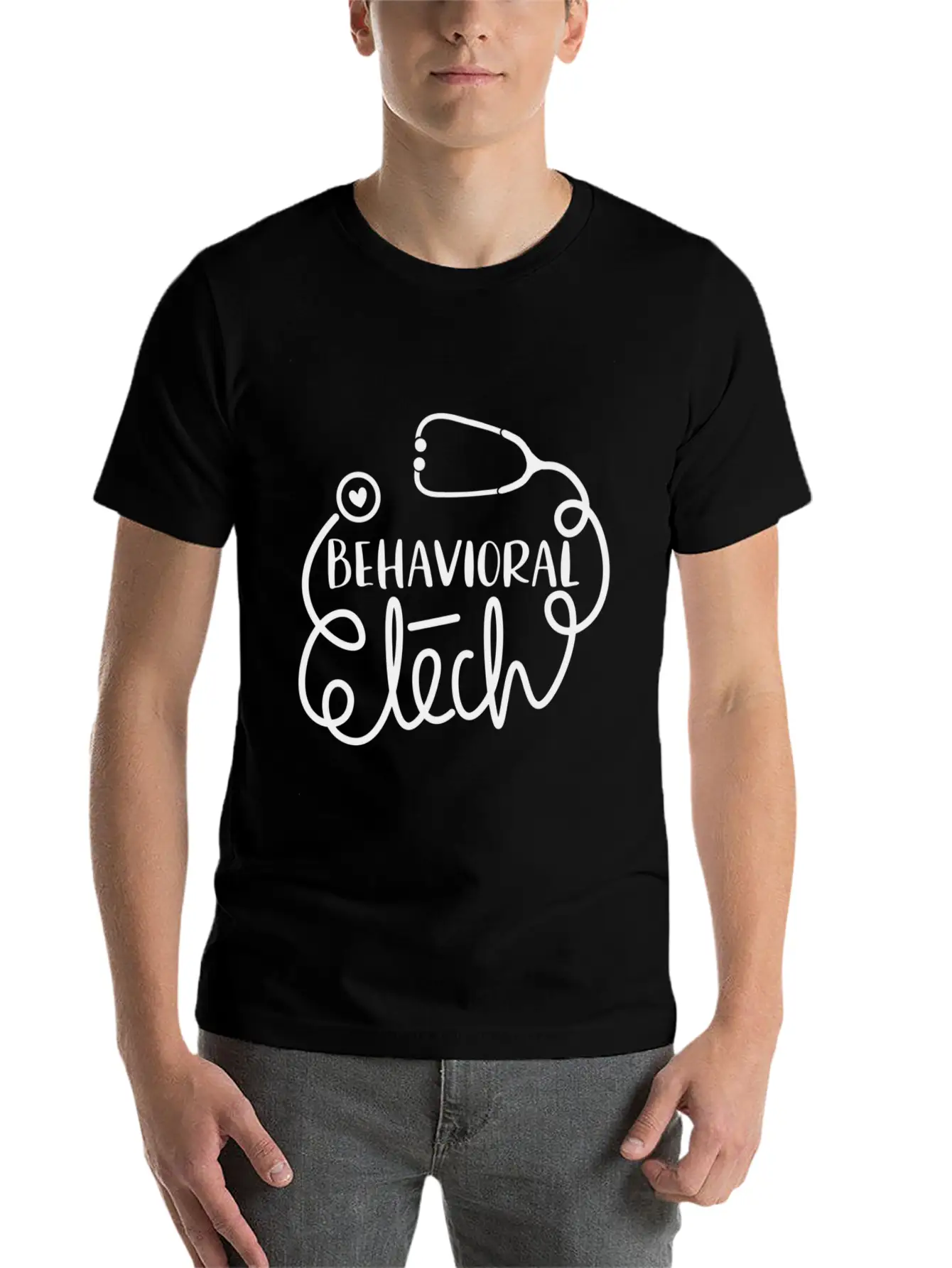 Psychiatric Technician Mental Health Tech Behavior Classic Fit Graphic Tee For Daily Comfort – Unisex Cotton Shirt
