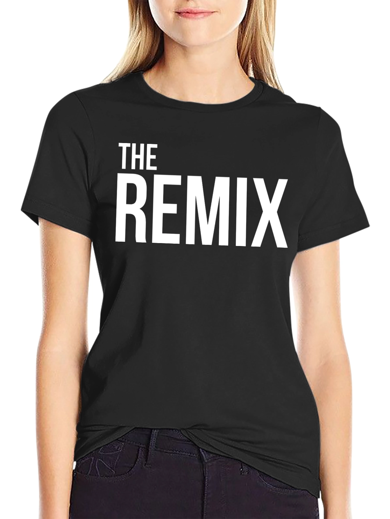 The Remix Graphic Tee - Stylish Black Cotton T-Shirt