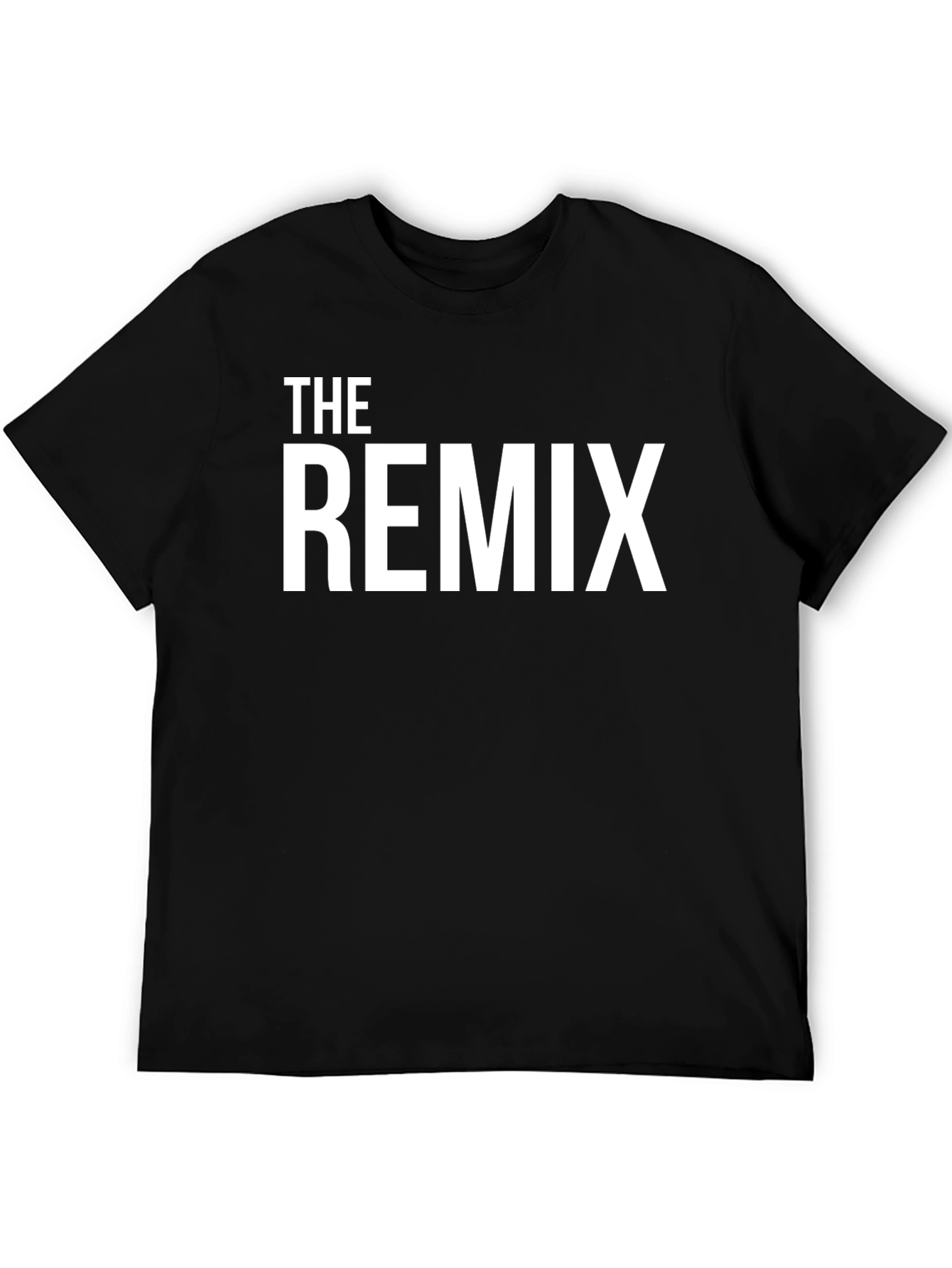 The Remix Graphic Tee - Stylish Black Cotton T-Shirt