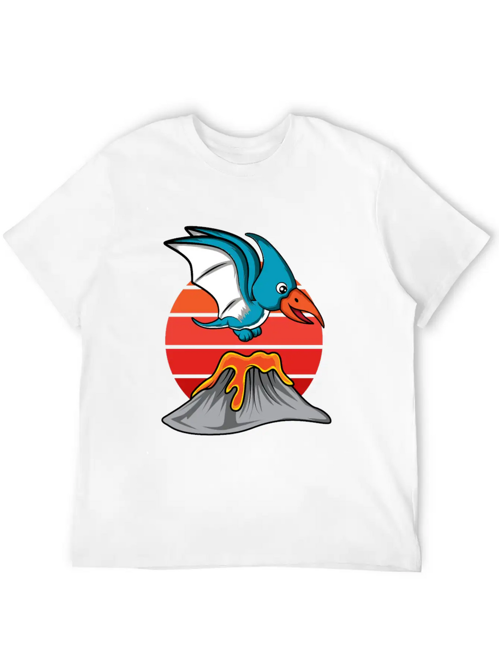 Pterodactyl Cute Volcanology Student Gift Essential Cotton Tee For Daily Outfits – Unisex Style