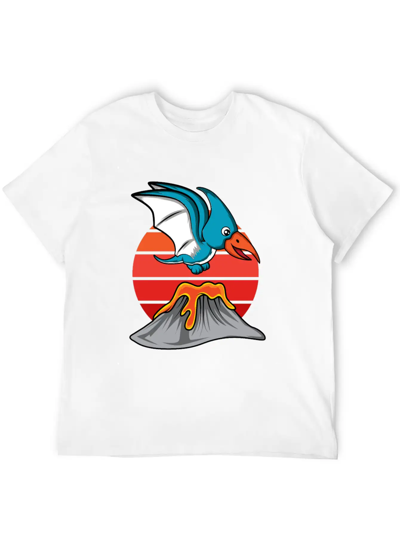 Pterodactyl Cute Volcanology Student Gift Essential Cotton Tee For Daily Outfits – Unisex Style