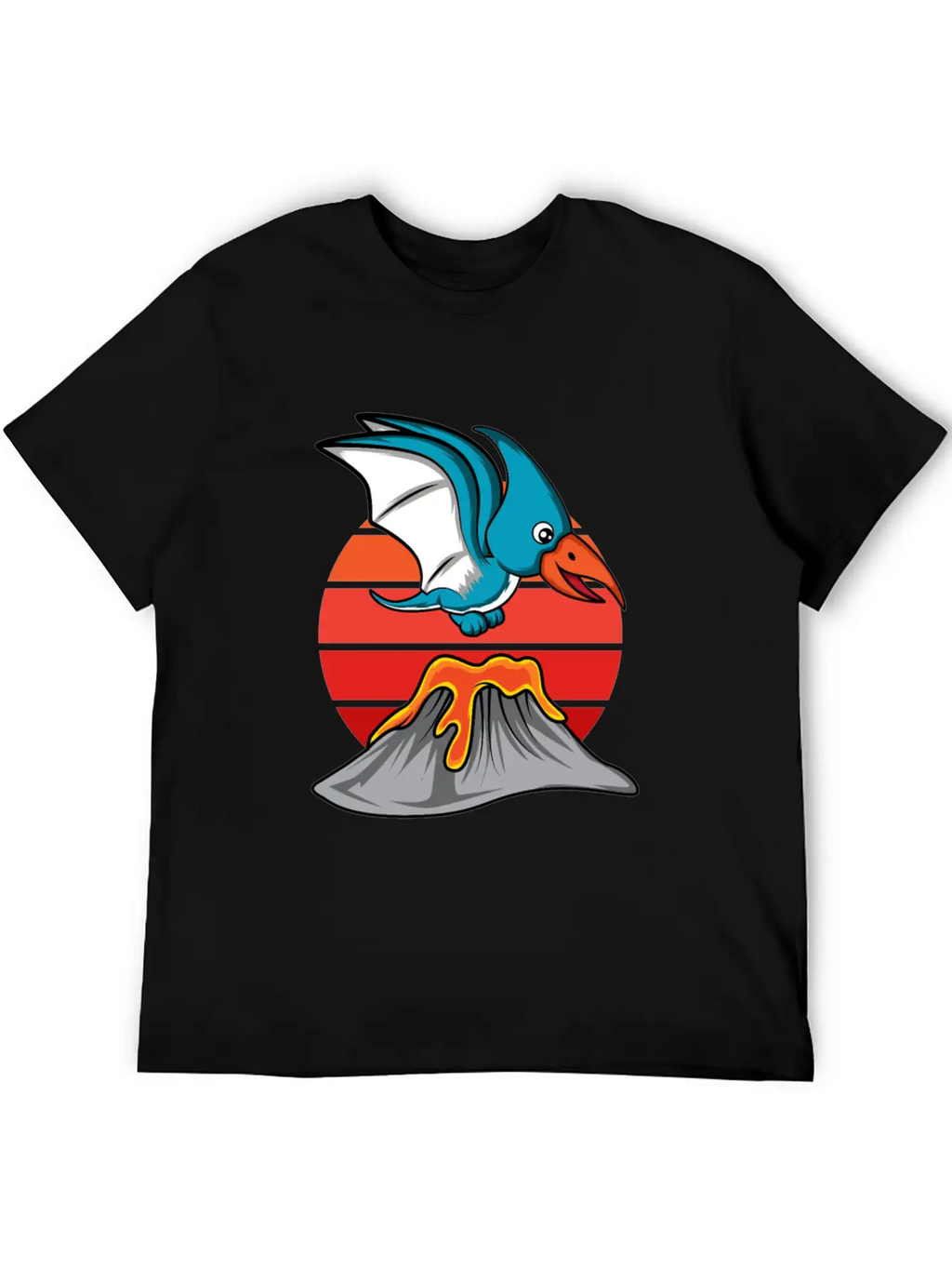 Pterodactyl Cute Volcanology Student Gift Essential Cotton Tee For Daily Outfits – Unisex Style