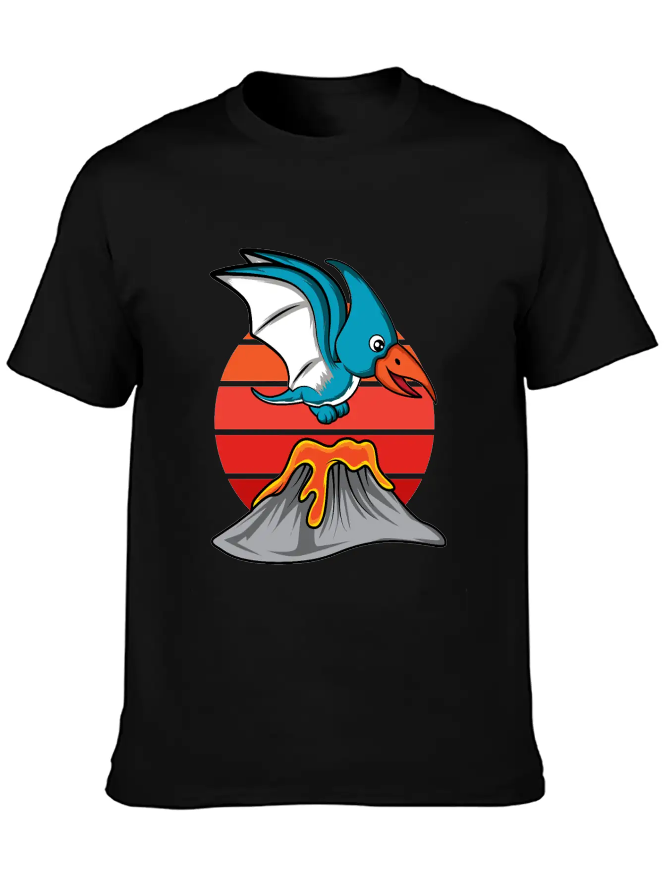 Pterodactyl Cute Volcanology Student Gift Essential Cotton Tee For Daily Outfits – Unisex Style