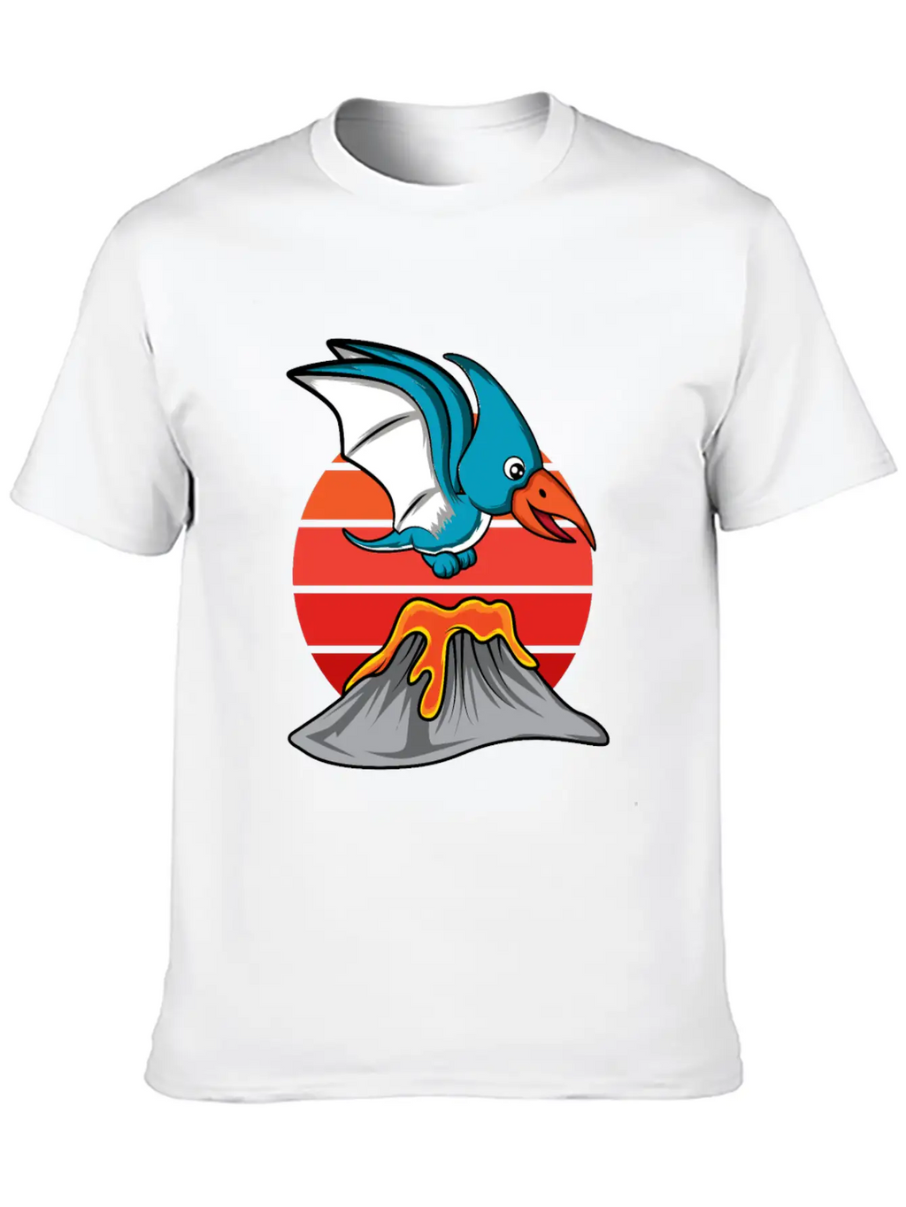 Pterodactyl Cute Volcanology Student Gift Essential Cotton Tee For Daily Outfits – Unisex Style
