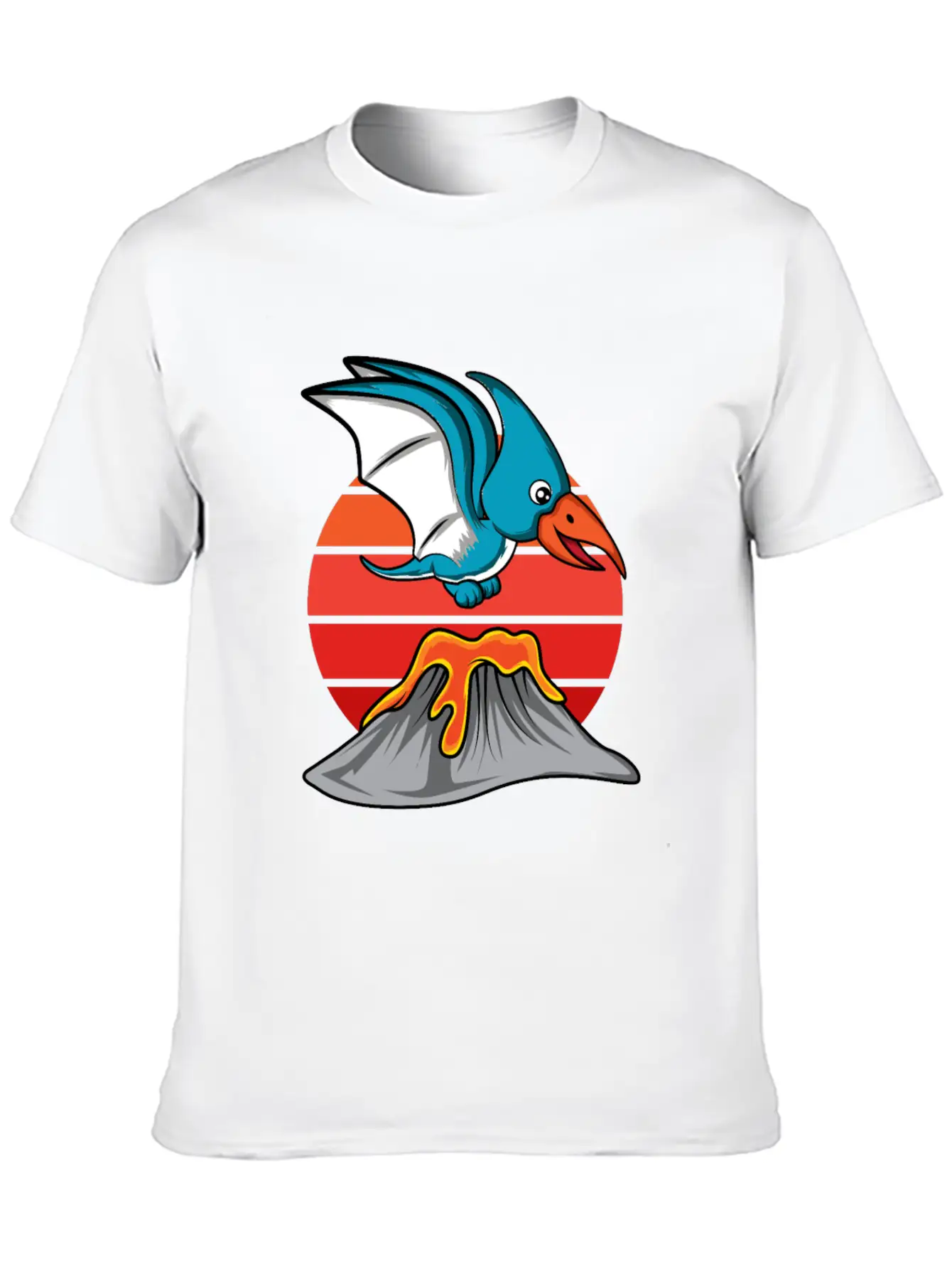 Pterodactyl Cute Volcanology Student Gift Essential Cotton Tee For Daily Outfits – Unisex Style