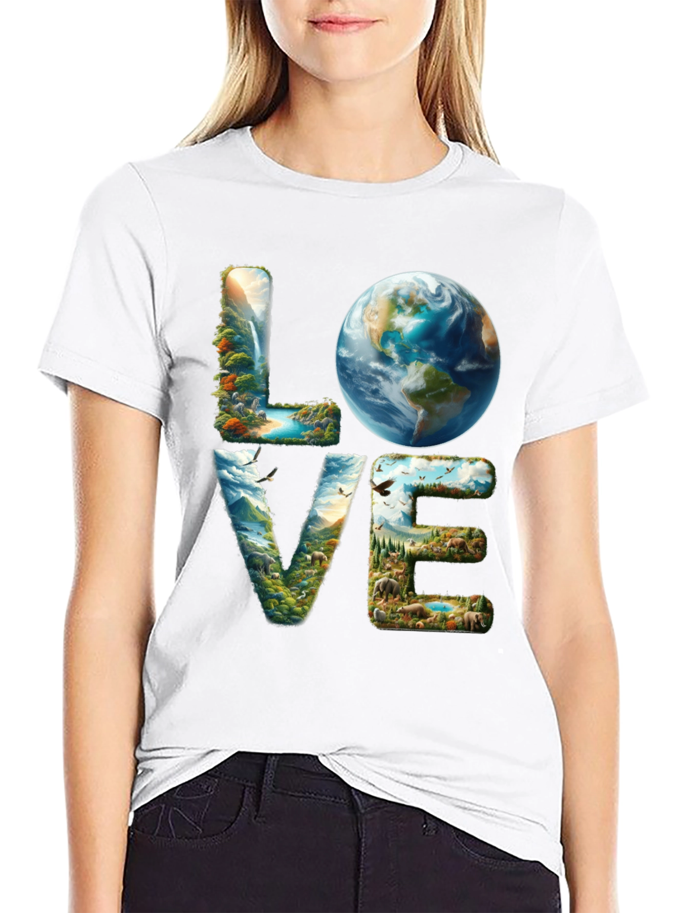 Love Earth T-Shirt - Nature Design