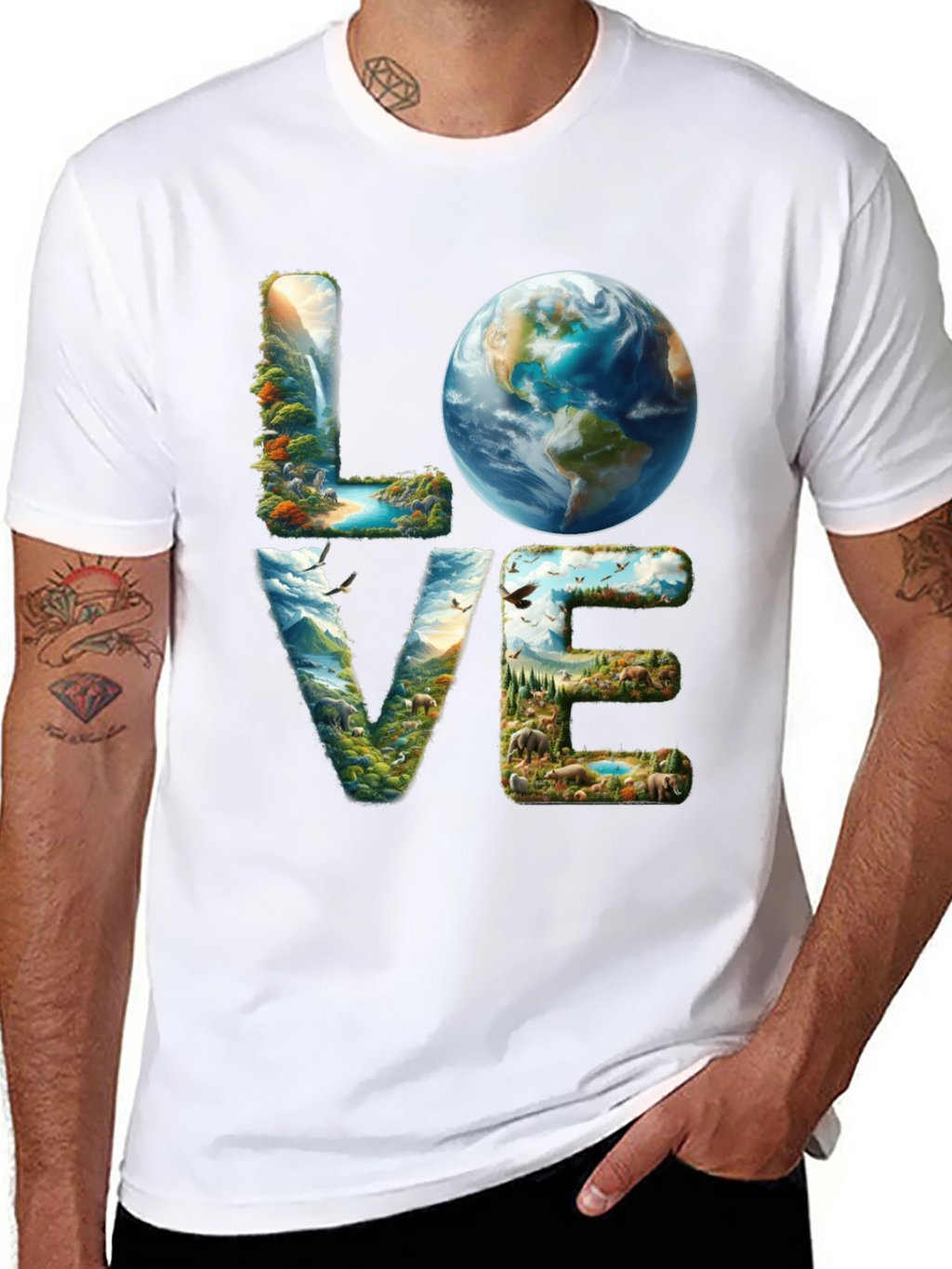 Love Earth T-Shirt - Nature Design