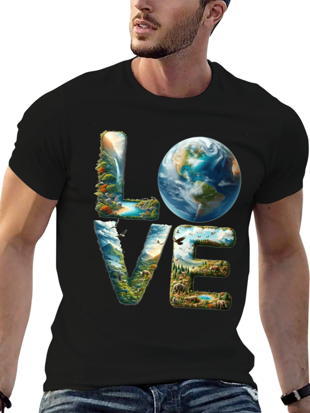 Love Earth T-Shirt - Nature Design