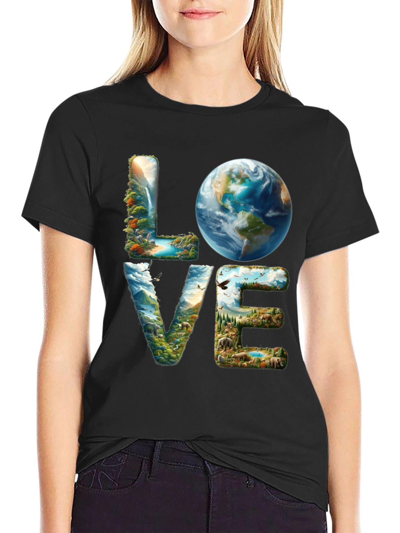 Love Earth T-Shirt - Nature Design