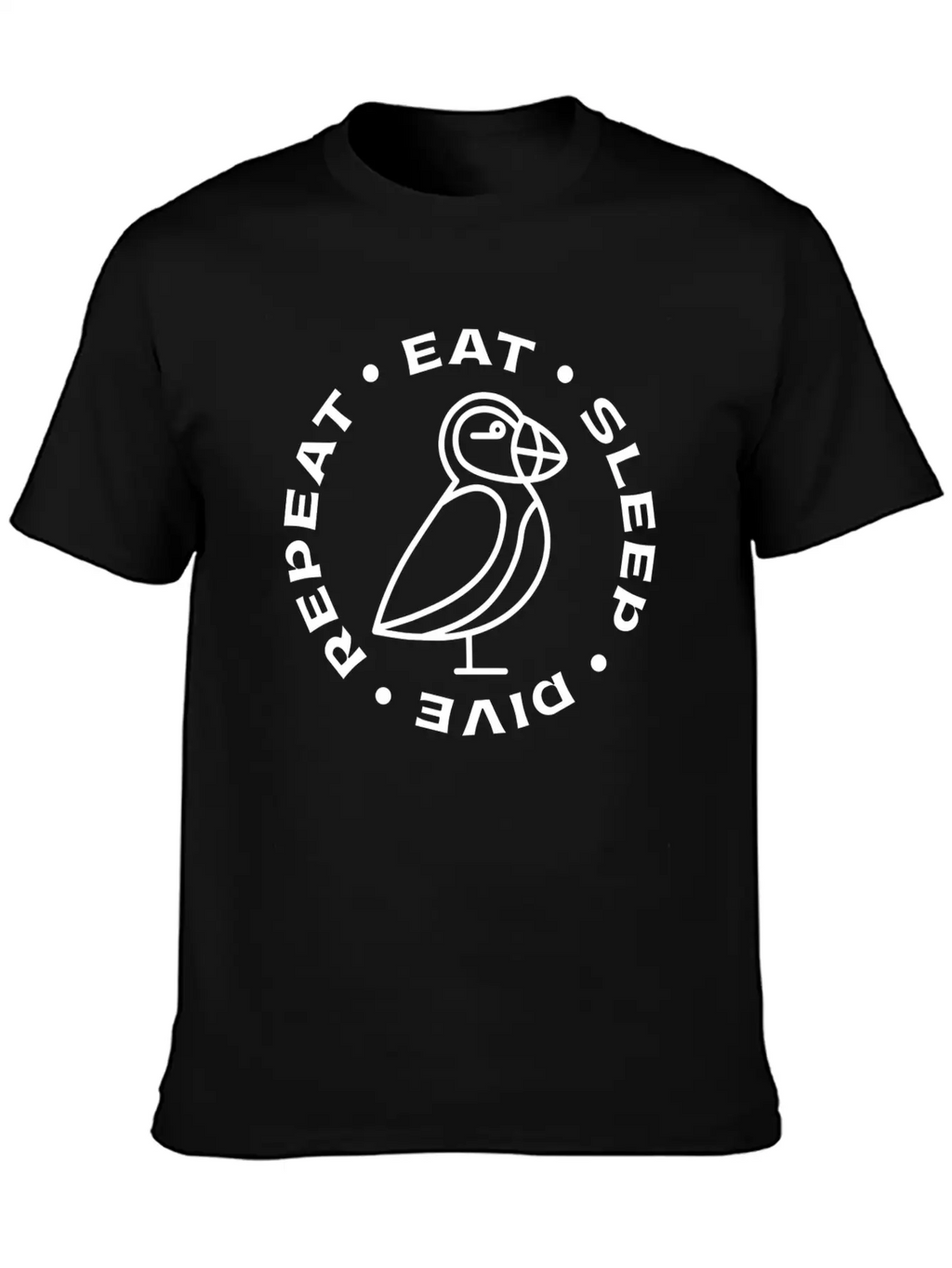 Puffin Bird Design Seabird Puffins Unisex Casual T-Shirt – Clean Design For Daily Comfort