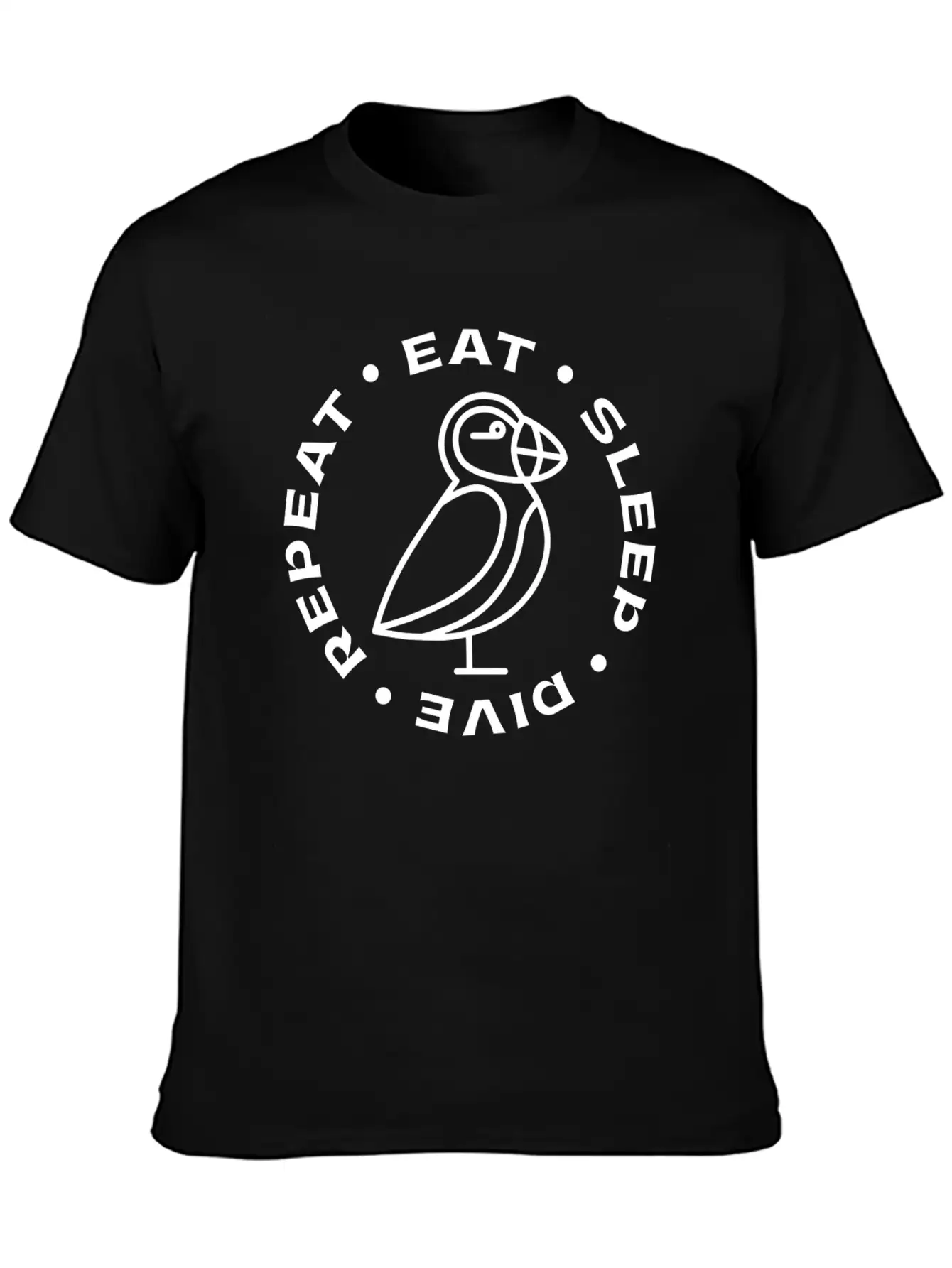 Puffin Bird Design Seabird Puffins Unisex Casual T-Shirt – Clean Design For Daily Comfort