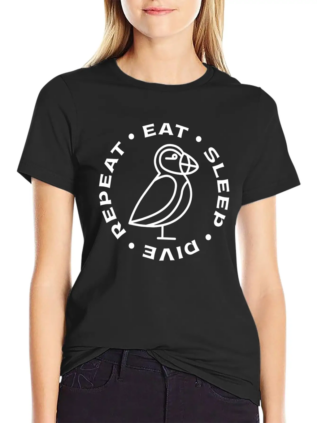 Puffin Bird Design Seabird Puffins Unisex Casual T-Shirt – Clean Design For Daily Comfort