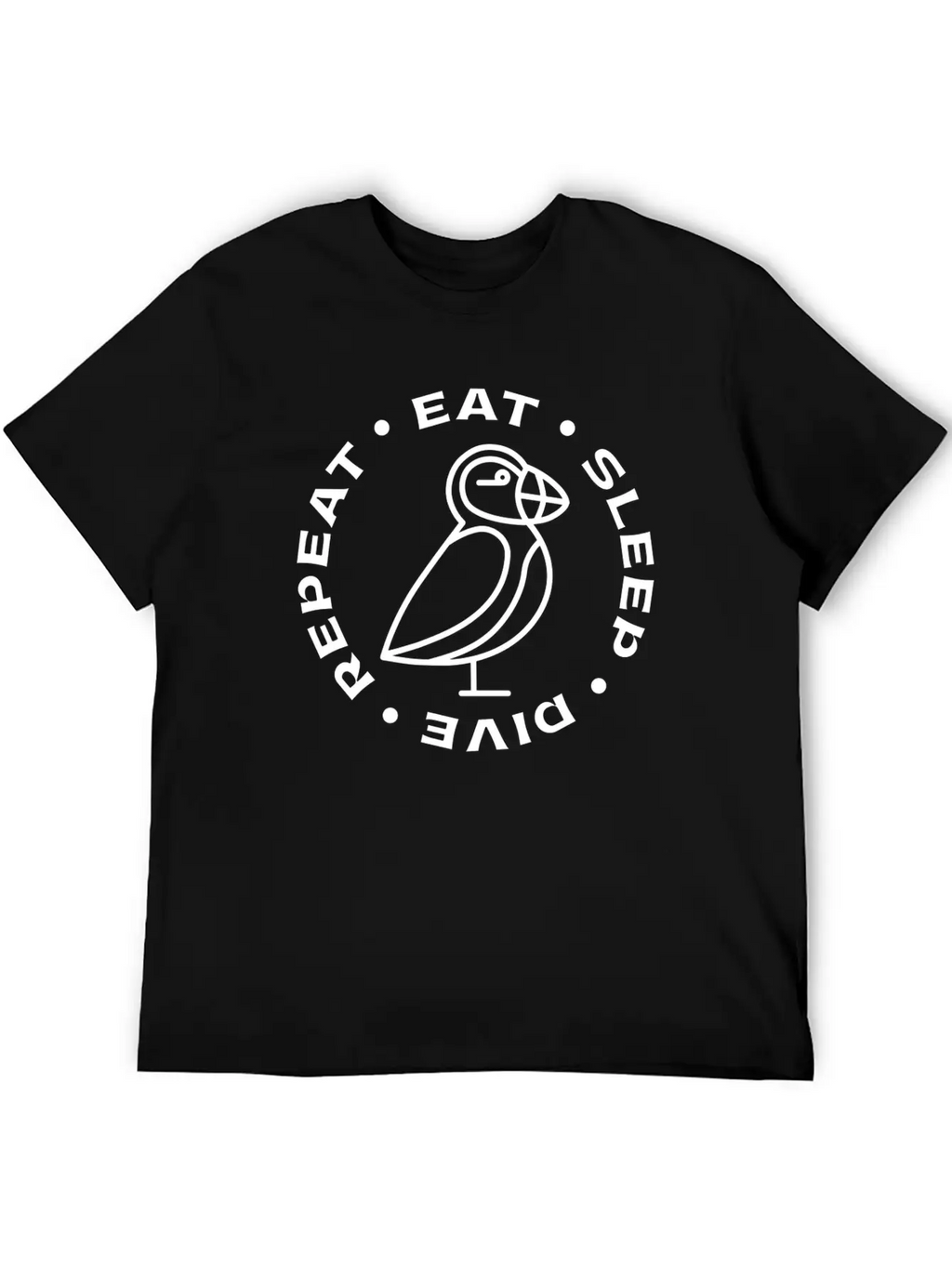 Puffin Bird Design Seabird Puffins Unisex Casual T-Shirt – Clean Design For Daily Comfort