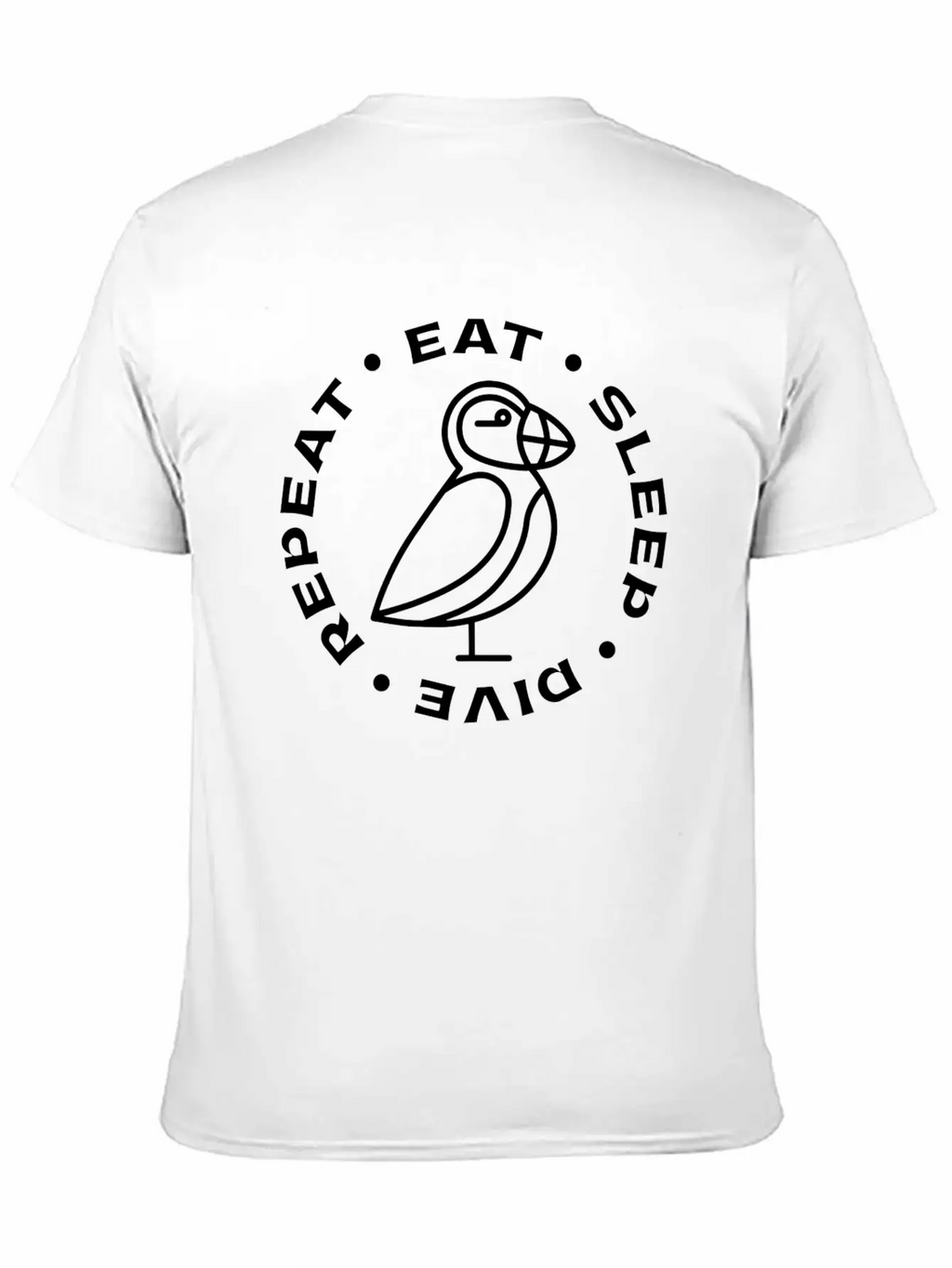 Puffin Bird Design Seabird Puffins Unisex Casual T-Shirt – Clean Design For Daily Comfort