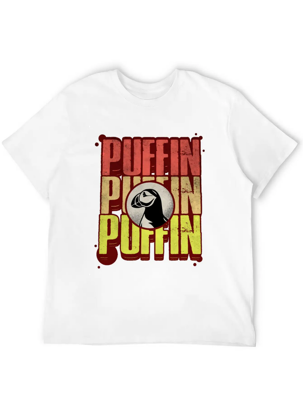 Puffin Puffin Puffin Casual Graphic T-Shirt – Simple And Comfortable Daily Wear