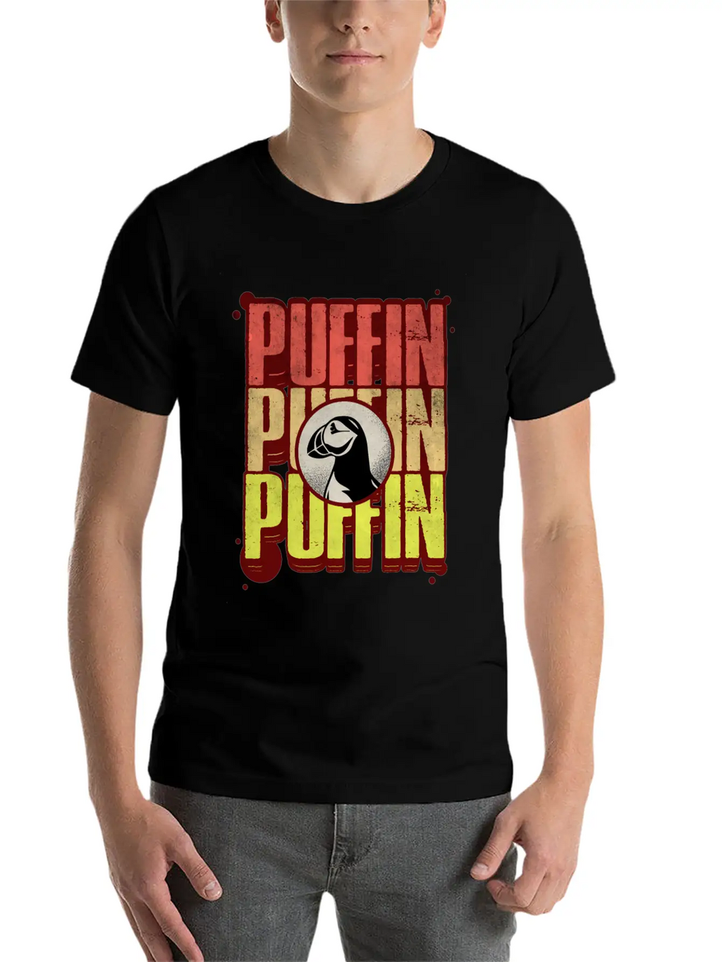 Puffin Puffin Puffin Casual Graphic T-Shirt – Simple And Comfortable Daily Wear