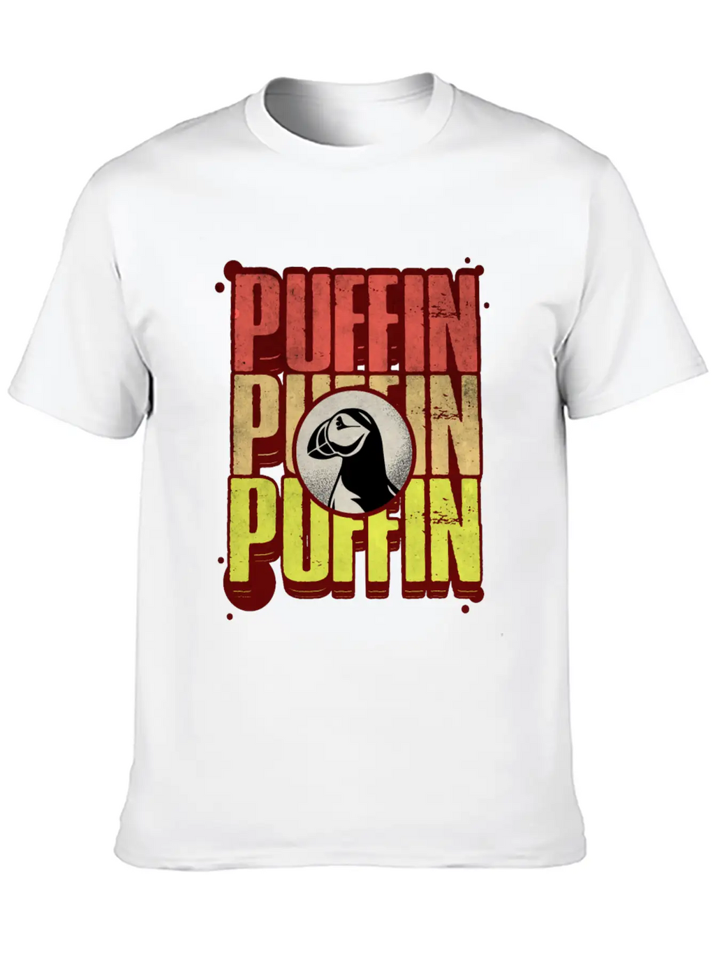 Puffin Puffin Puffin Casual Graphic T-Shirt – Simple And Comfortable Daily Wear