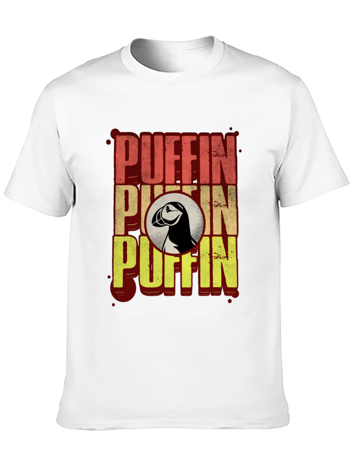 Puffin Puffin Puffin Casual Graphic T-Shirt – Simple And Comfortable Daily Wear