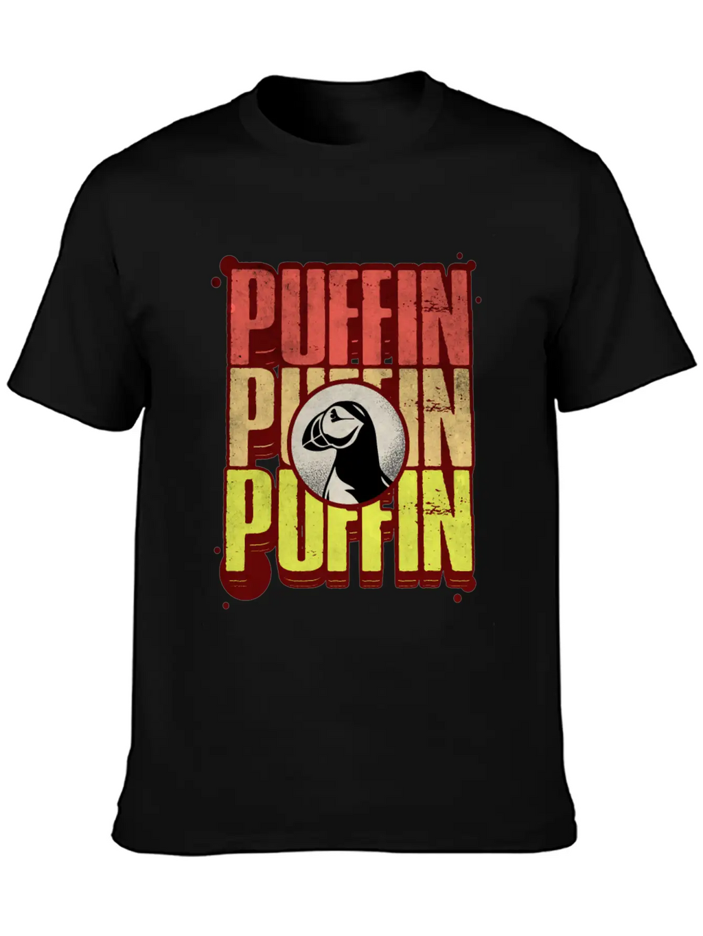 Puffin Puffin Puffin Casual Graphic T-Shirt – Simple And Comfortable Daily Wear