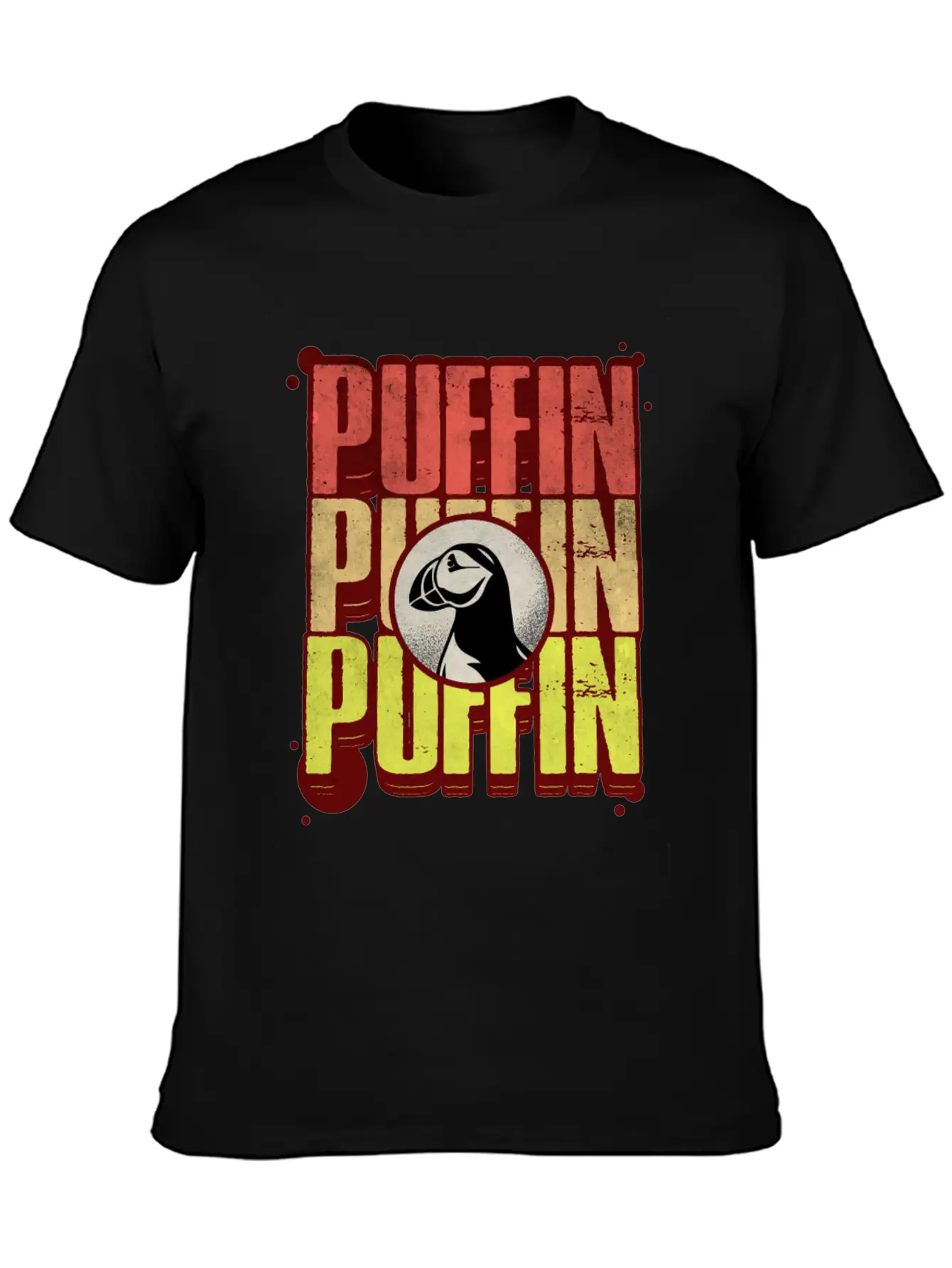 Puffin Puffin Puffin Casual Graphic T-Shirt – Simple And Comfortable Daily Wear