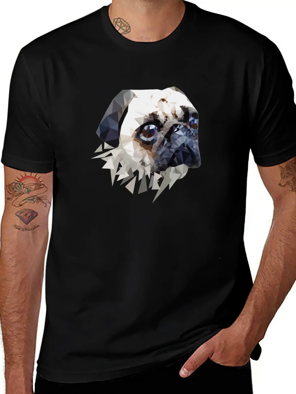Pug Dog Unisex Casual T-Shirt – Clean Design For Daily Comfort