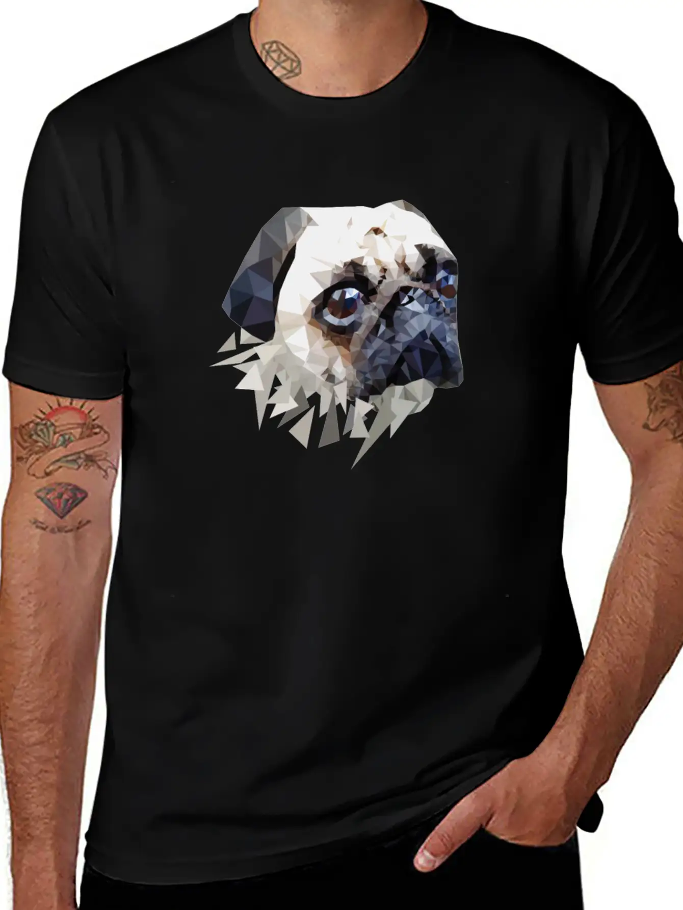 Pug Dog Unisex Casual T-Shirt – Clean Design For Daily Comfort