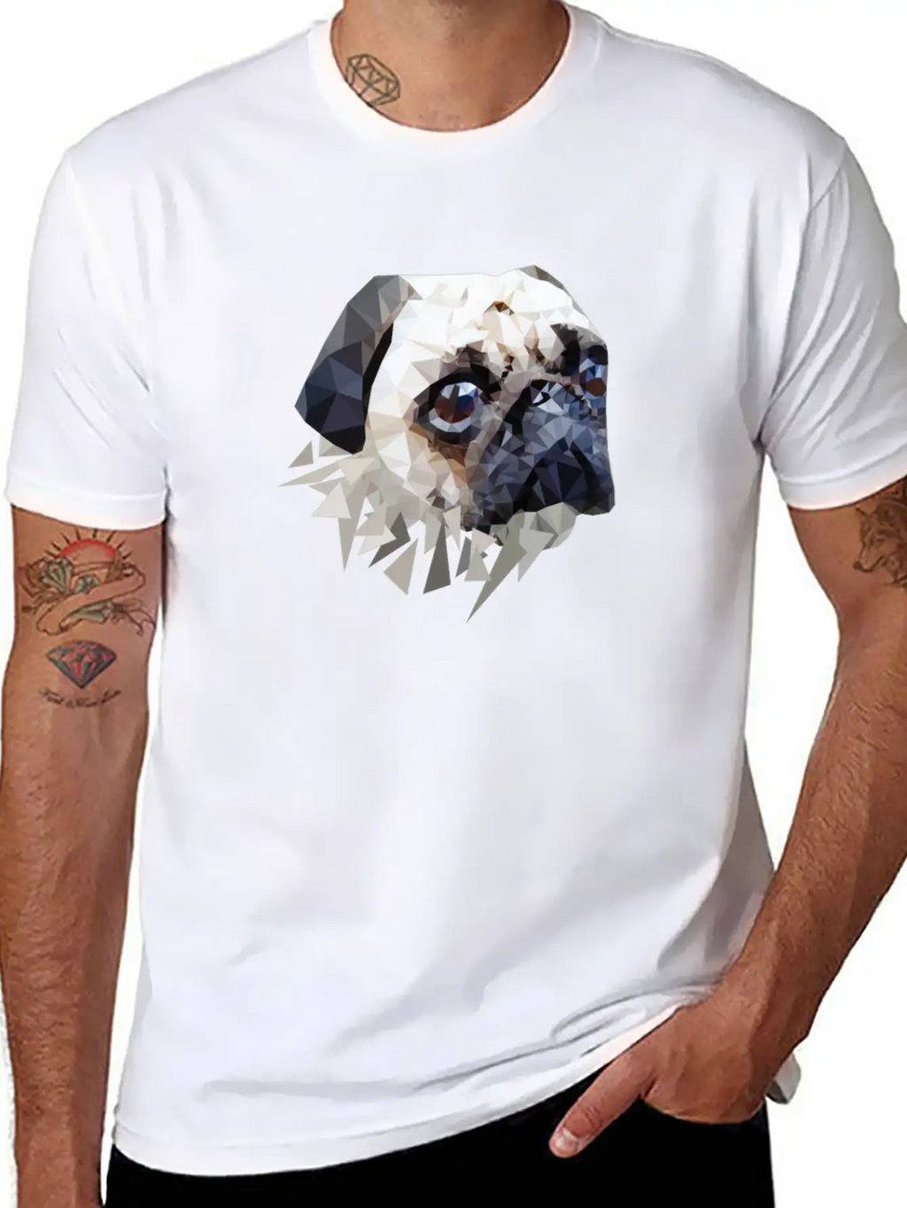 Pug Dog Unisex Casual T-Shirt – Clean Design For Daily Comfort