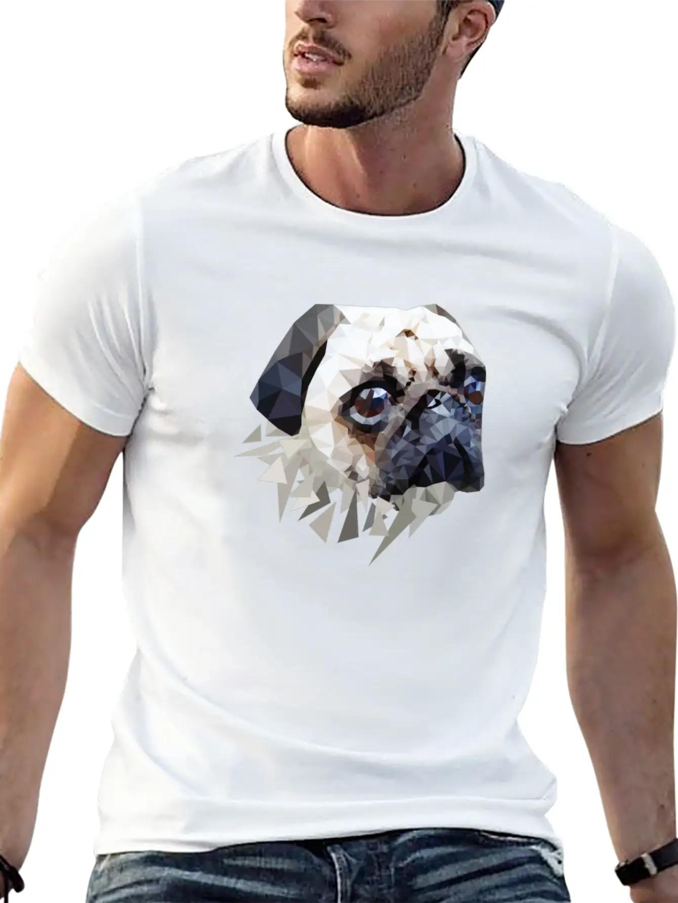 Pug Dog Unisex Casual T-Shirt – Clean Design For Daily Comfort