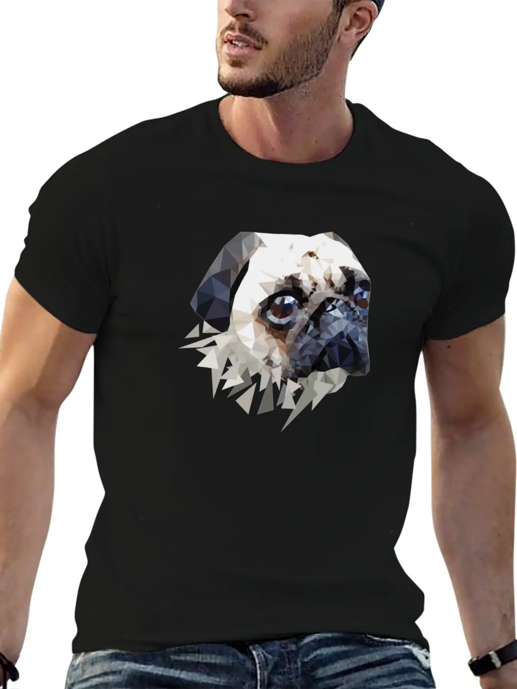 Pug Dog Unisex Casual T-Shirt – Clean Design For Daily Comfort