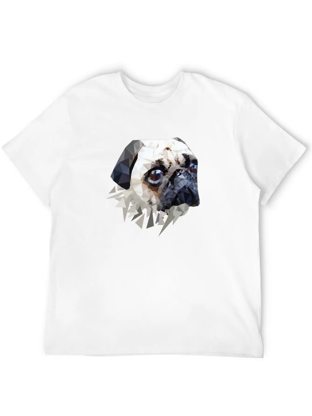 Pug Dog Unisex Casual T-Shirt – Clean Design For Daily Comfort