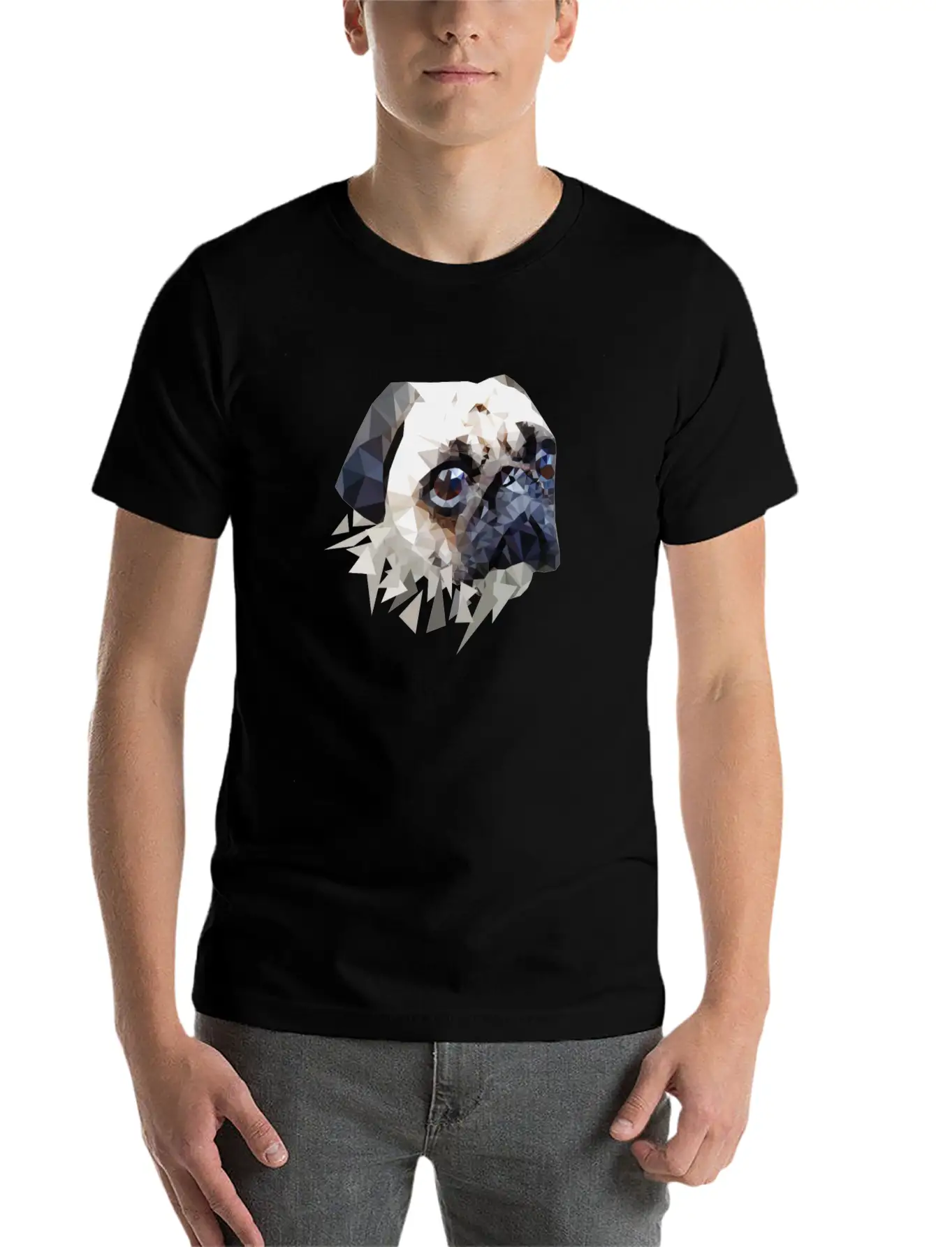 Pug Dog Unisex Casual T-Shirt – Clean Design For Daily Comfort