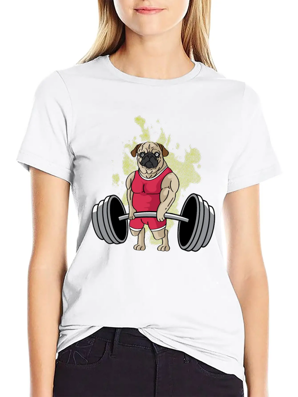 Pug Weightlifting Workout Coach Gift Unisex Casual T-Shirt – Clean Design For Daily Comfort