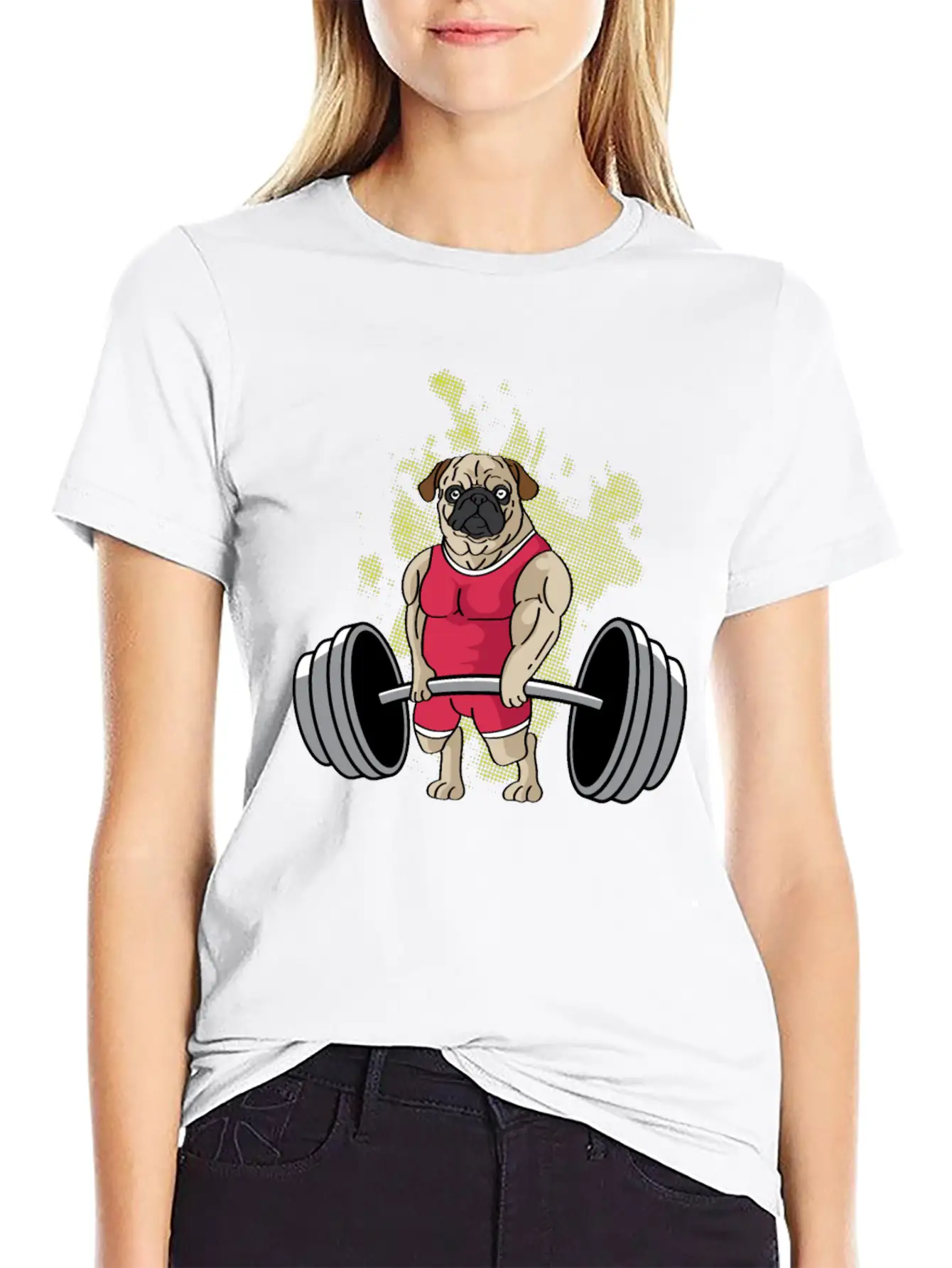 Pug Weightlifting Workout Coach Gift Unisex Casual T-Shirt – Clean Design For Daily Comfort